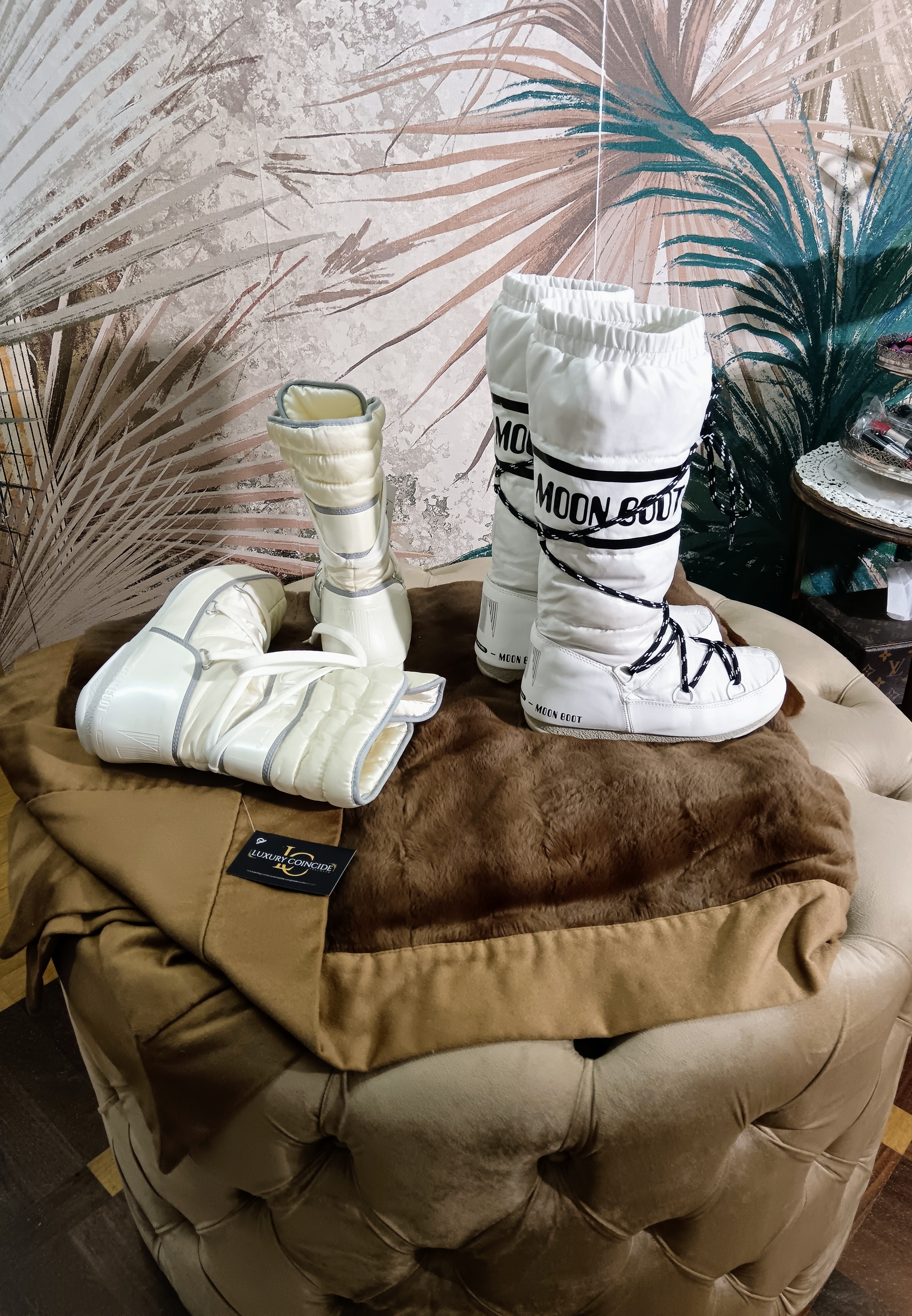 Moon Boot – Stivali Morbidi da Neve Alti in Nylon Avorio