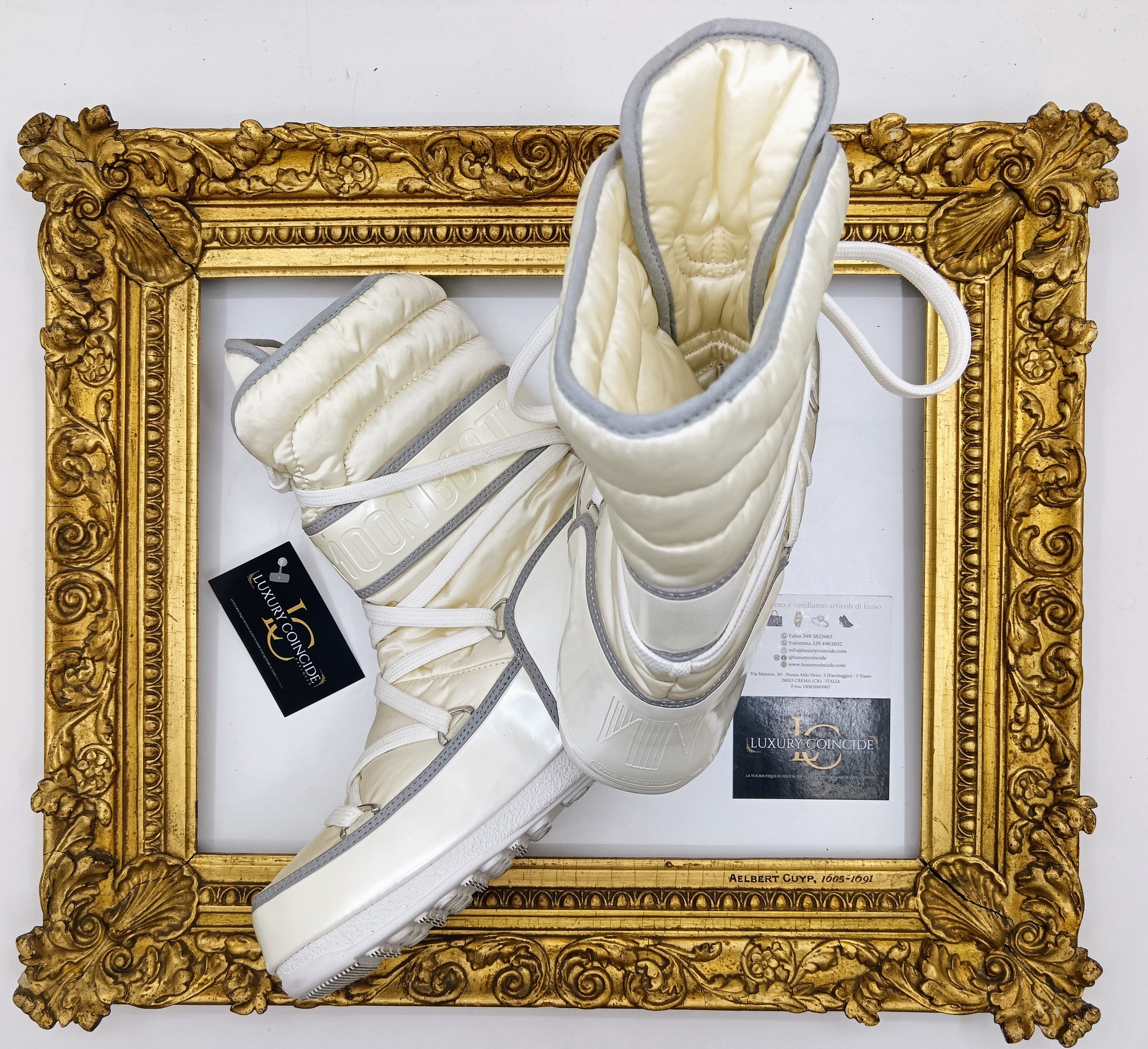 Moon Boot – Stivali Morbidi da Neve Alti in Nylon Avorio