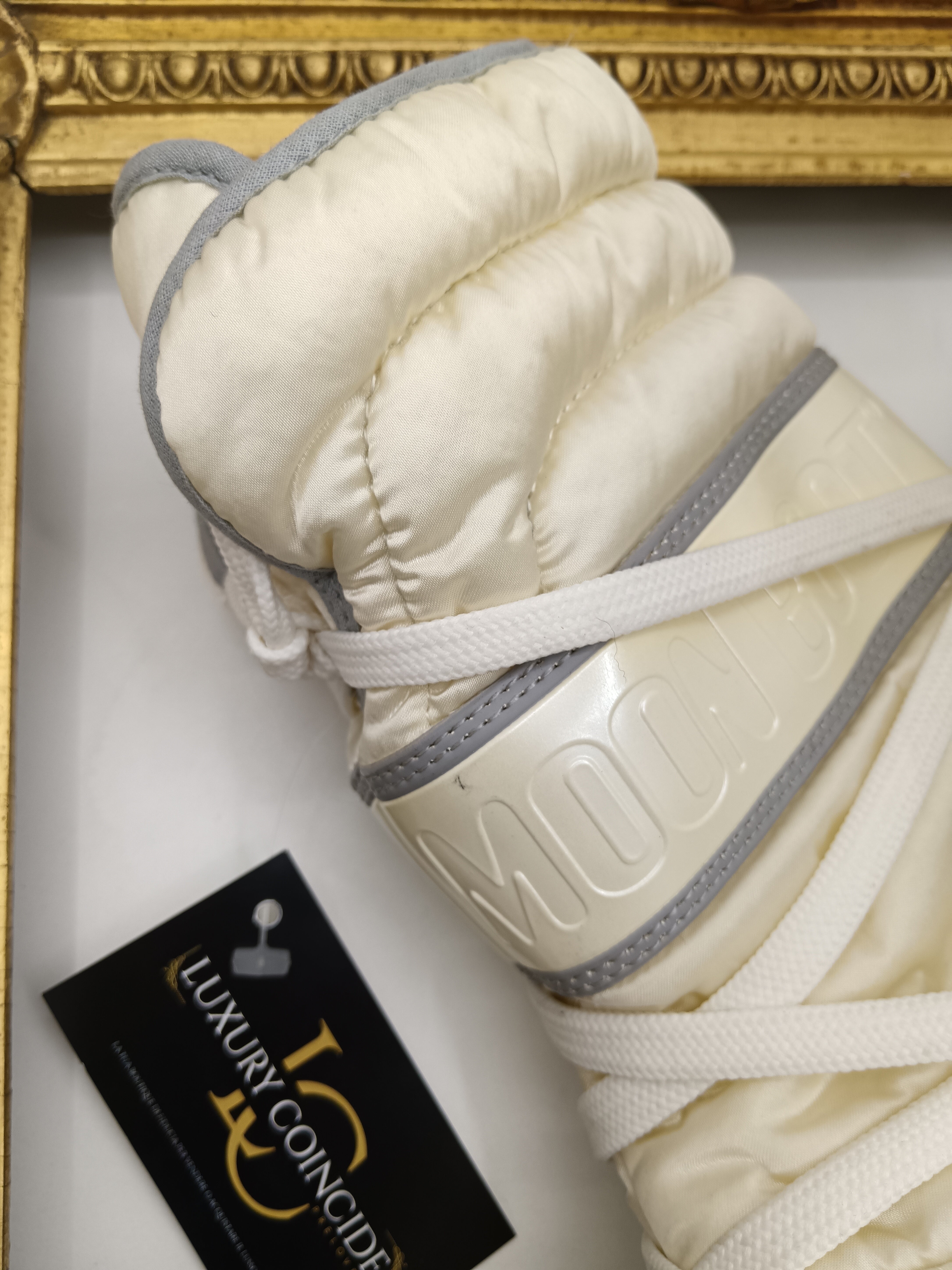 Moon Boot – Stivali Morbidi da Neve Alti in Nylon Avorio