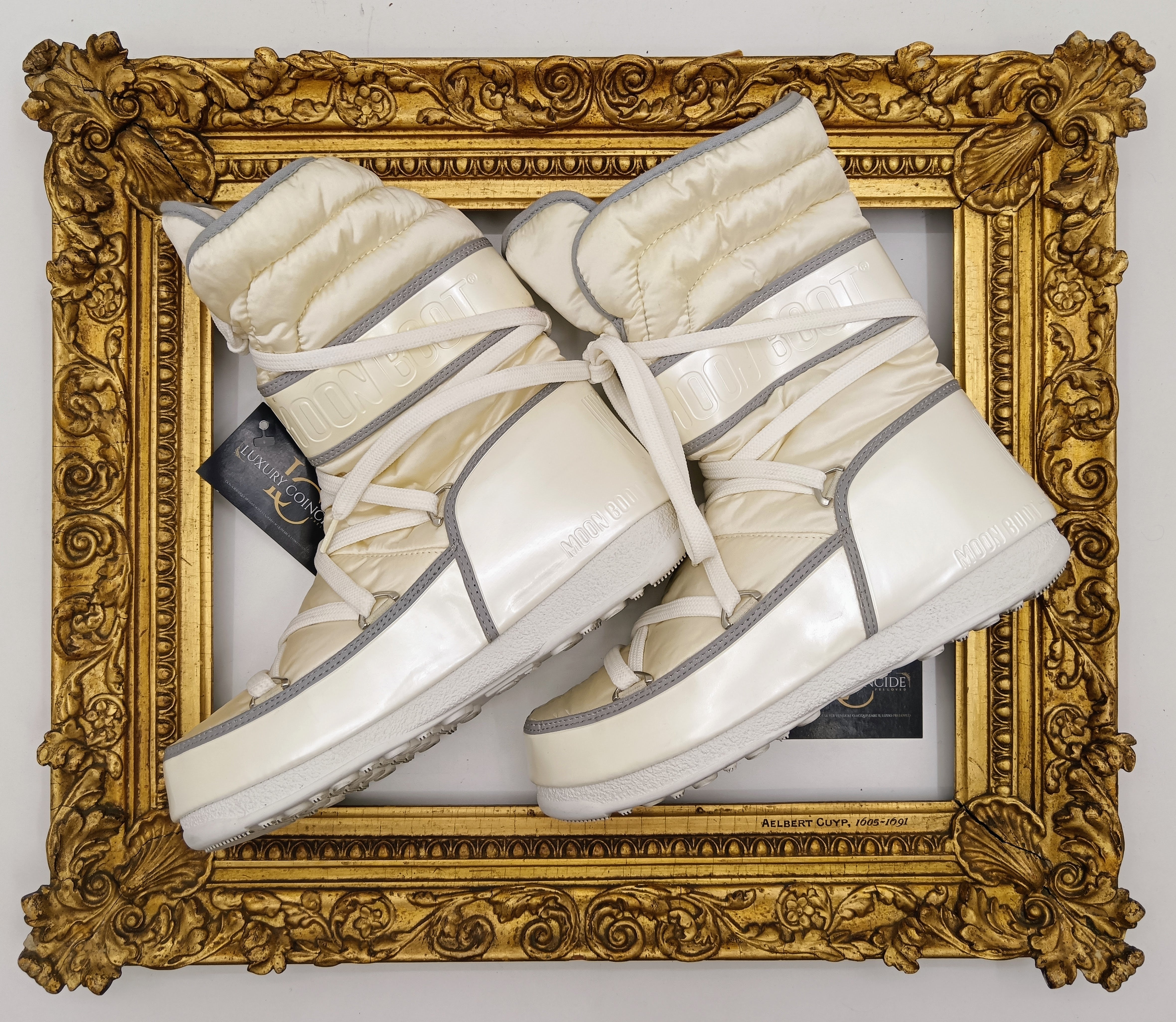 Moon Boot – Stivali Morbidi da Neve Alti in Nylon Avorio