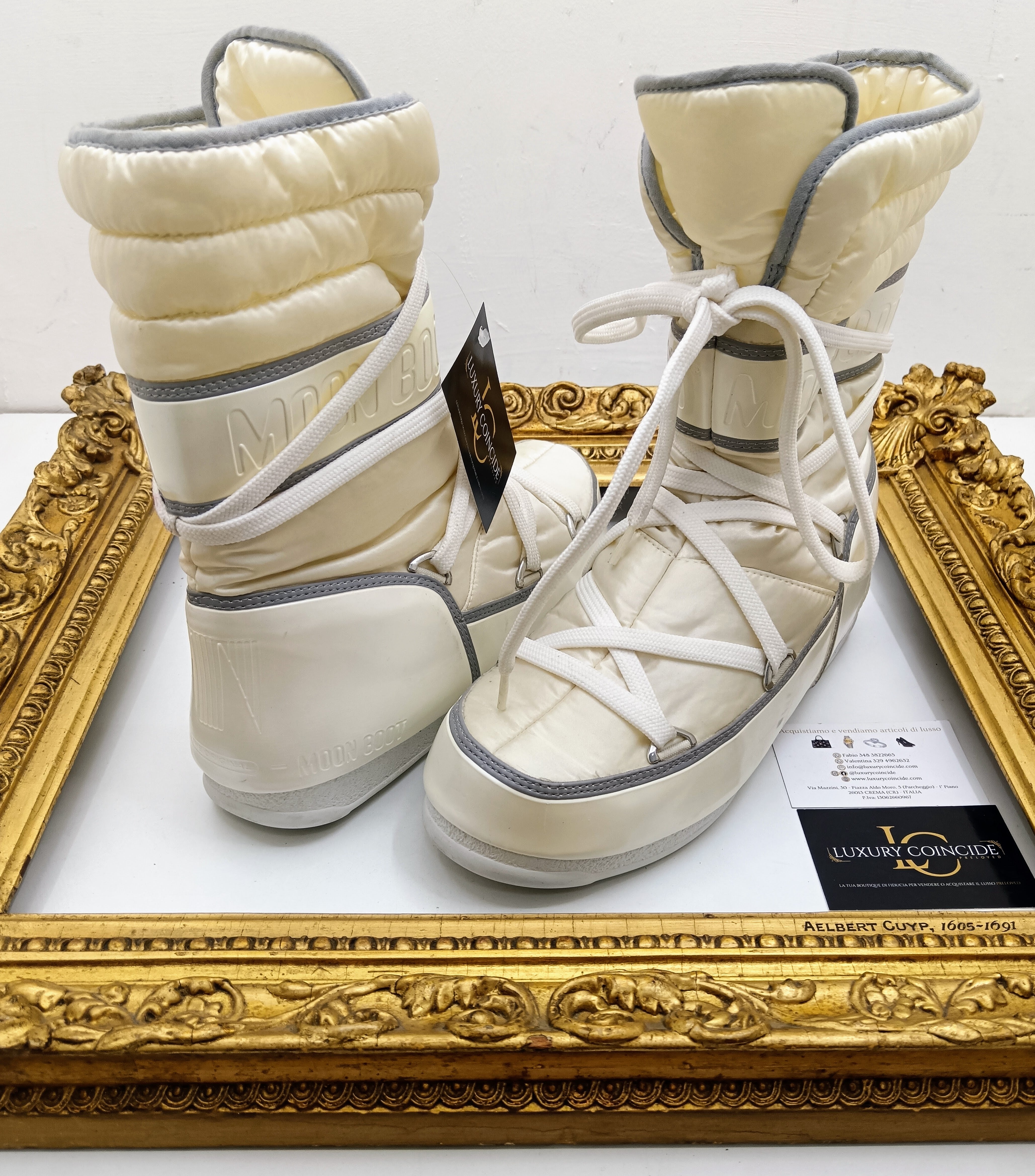 Moon Boot – Stivali Morbidi da Neve Alti in Nylon Avorio