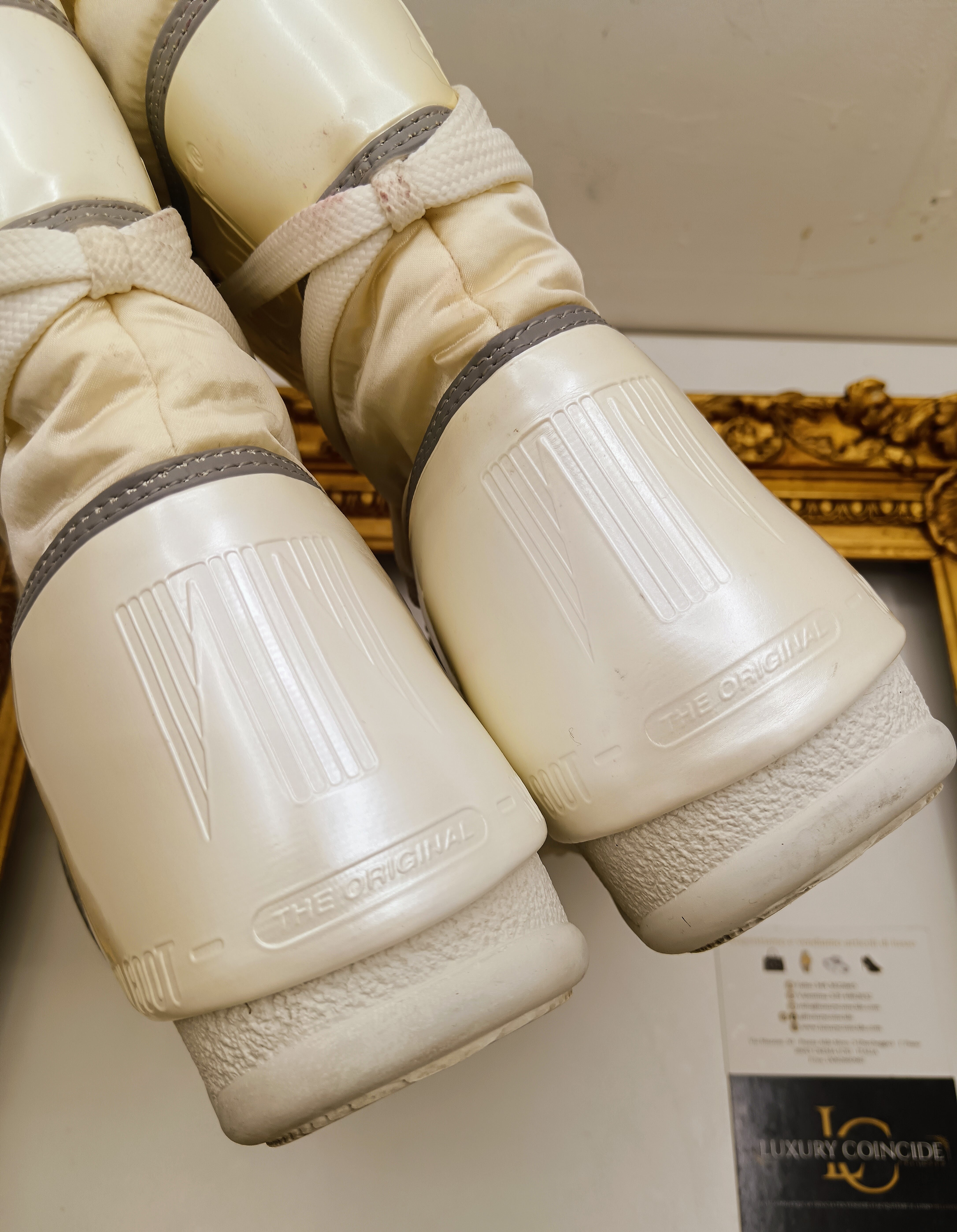 Moon Boot – Stivali Morbidi da Neve Alti in Nylon Avorio
