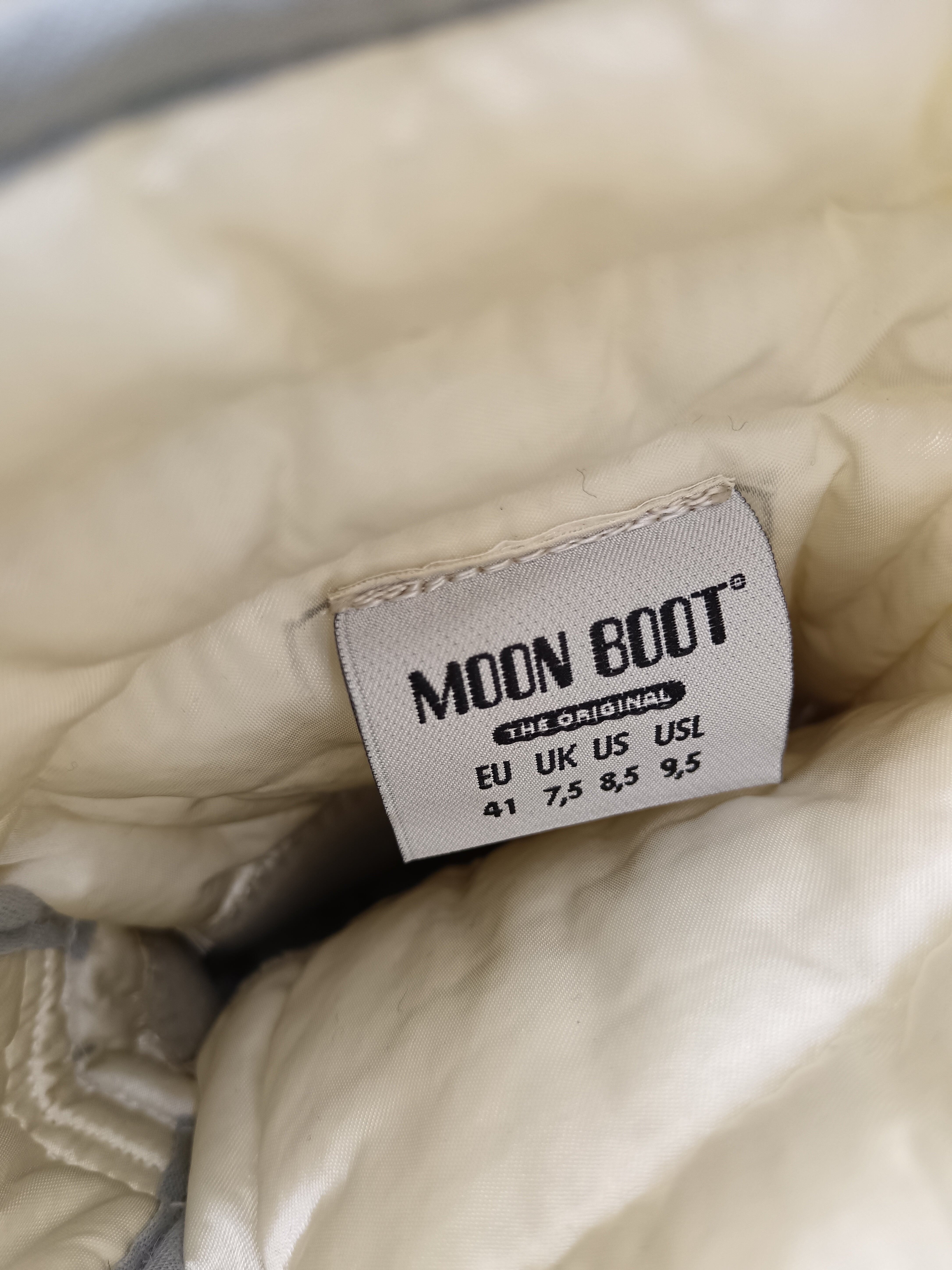 Moon Boot – Stivali Morbidi da Neve Alti in Nylon Avorio
