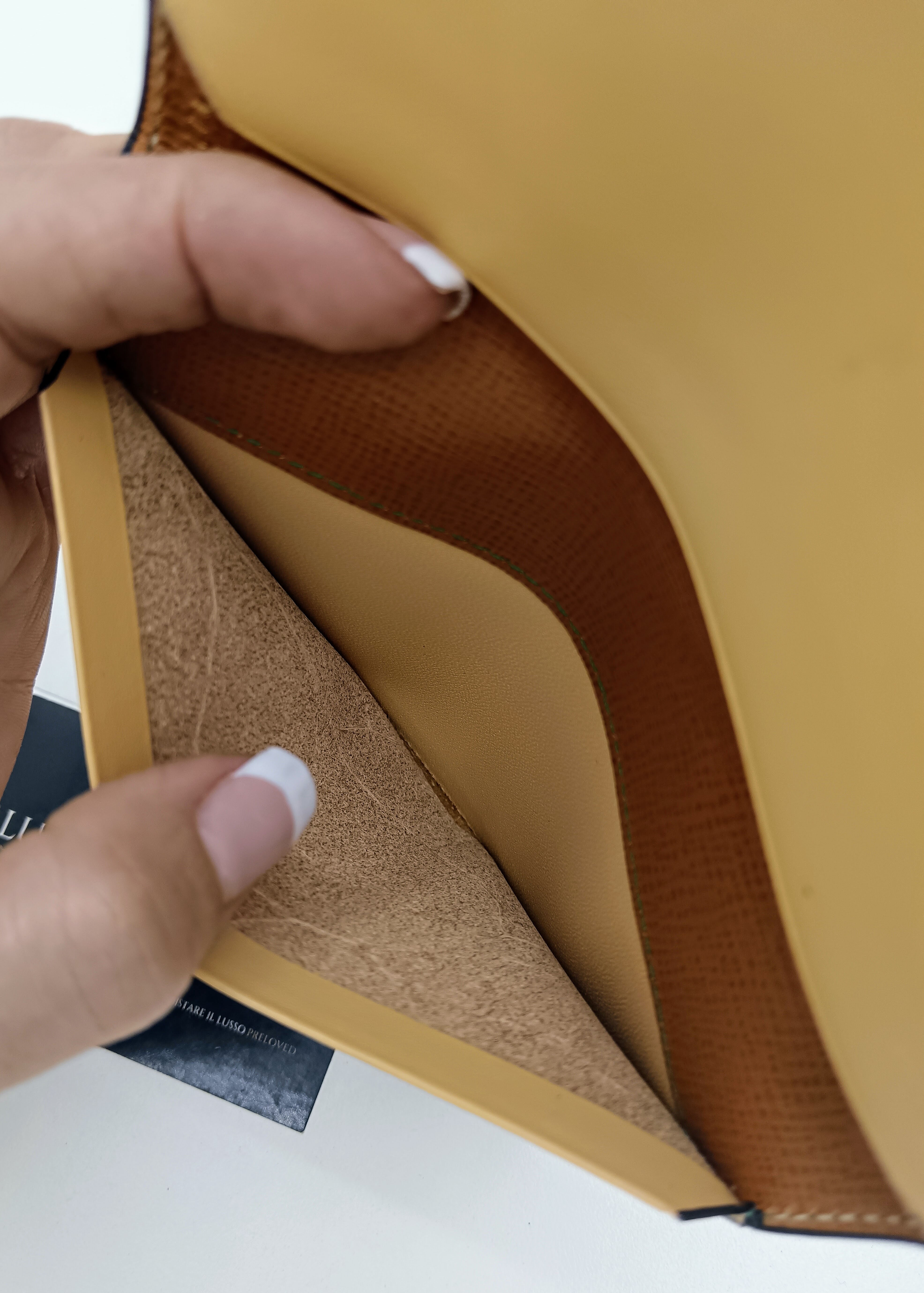 Valextra – Porta Passaporto Documenti Pelle Color Biscotto Nuovo