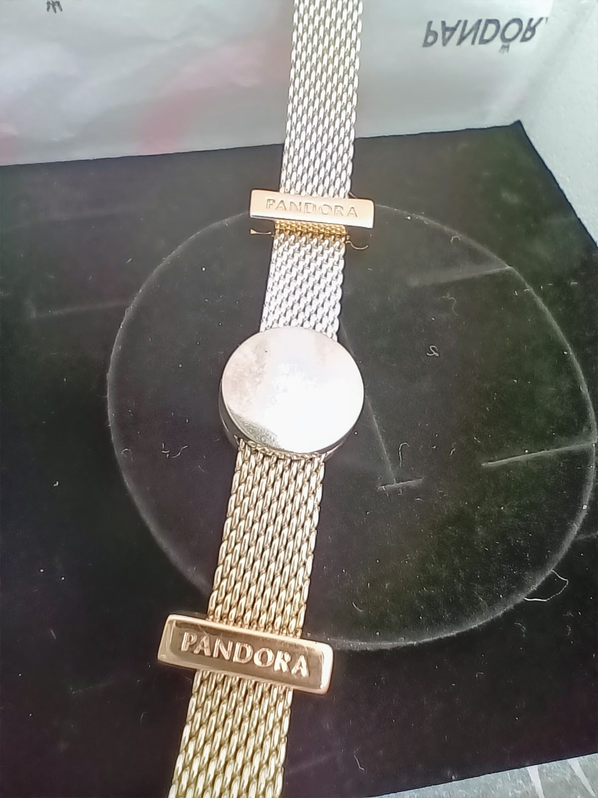Pandora – Bracciale Reflexions oro rosa con 3 charms Misura 16,5