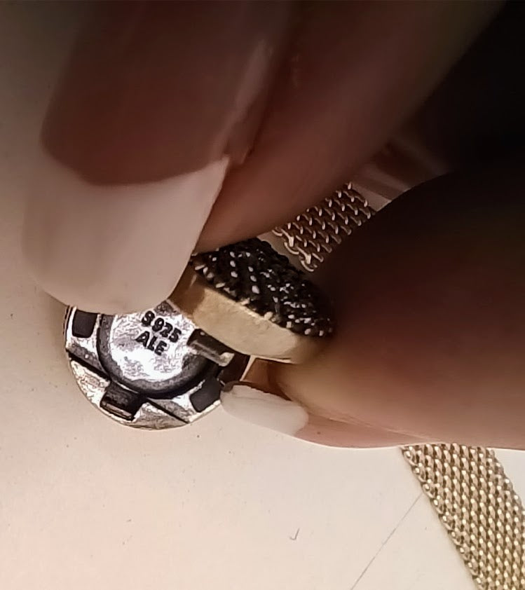 Pandora – Bracciale Reflexions oro rosa con 3 charms Misura 16,5