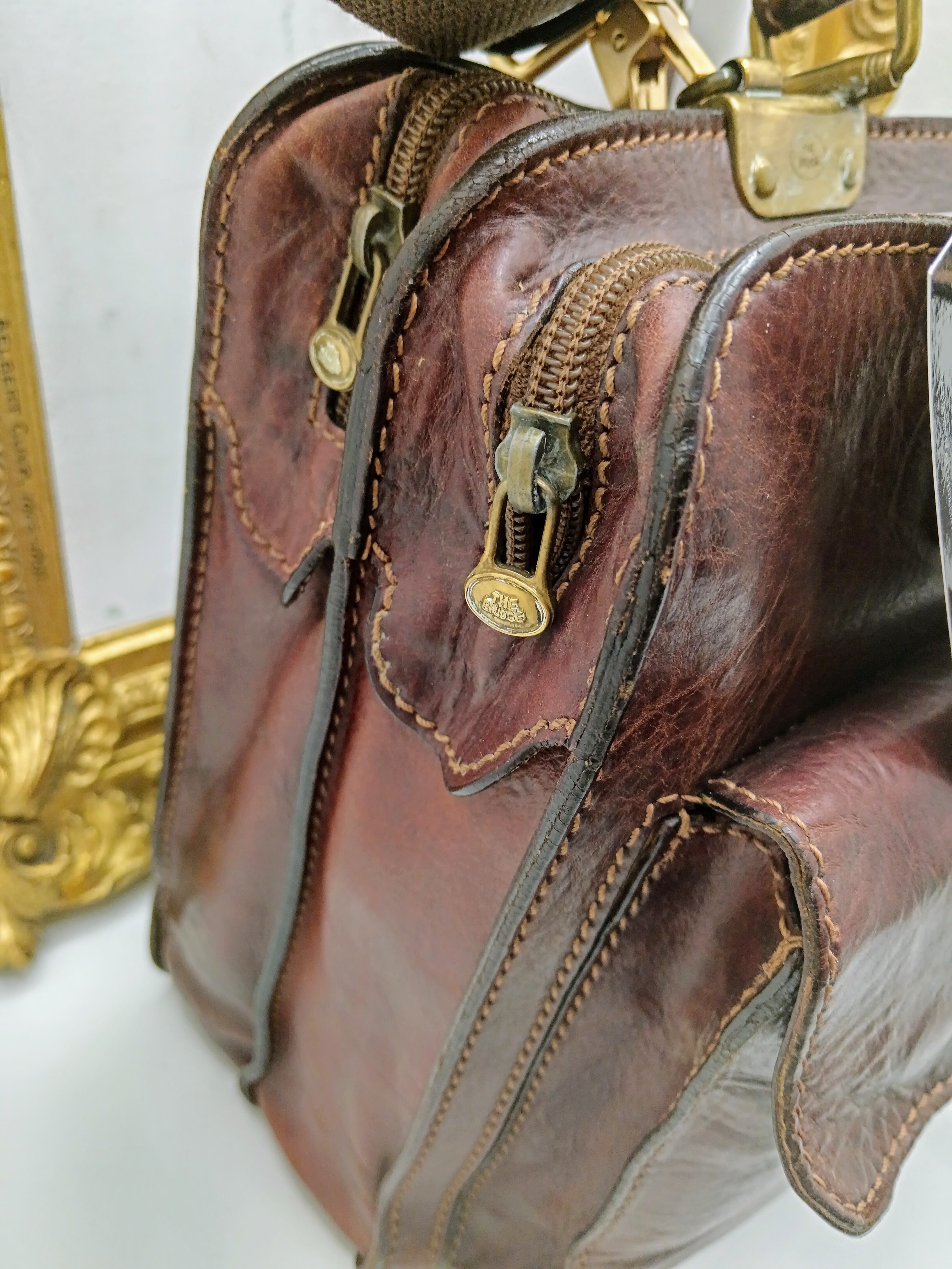 The Bridge – Cartella Porta Ombrello Linea Story Pelle Marrone Vintage
