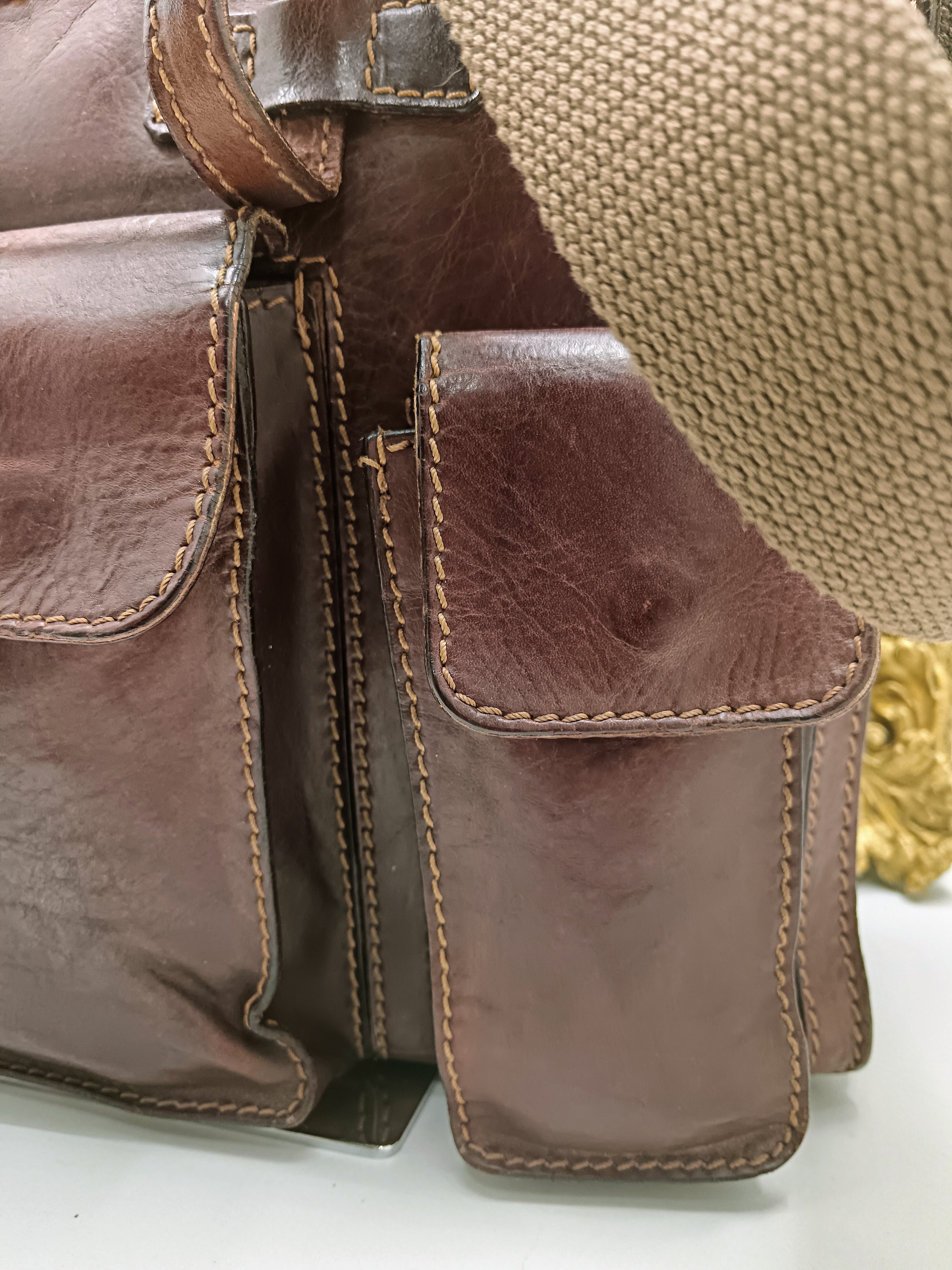 The Bridge – Cartella Porta Ombrello Linea Story Pelle Marrone Vintage