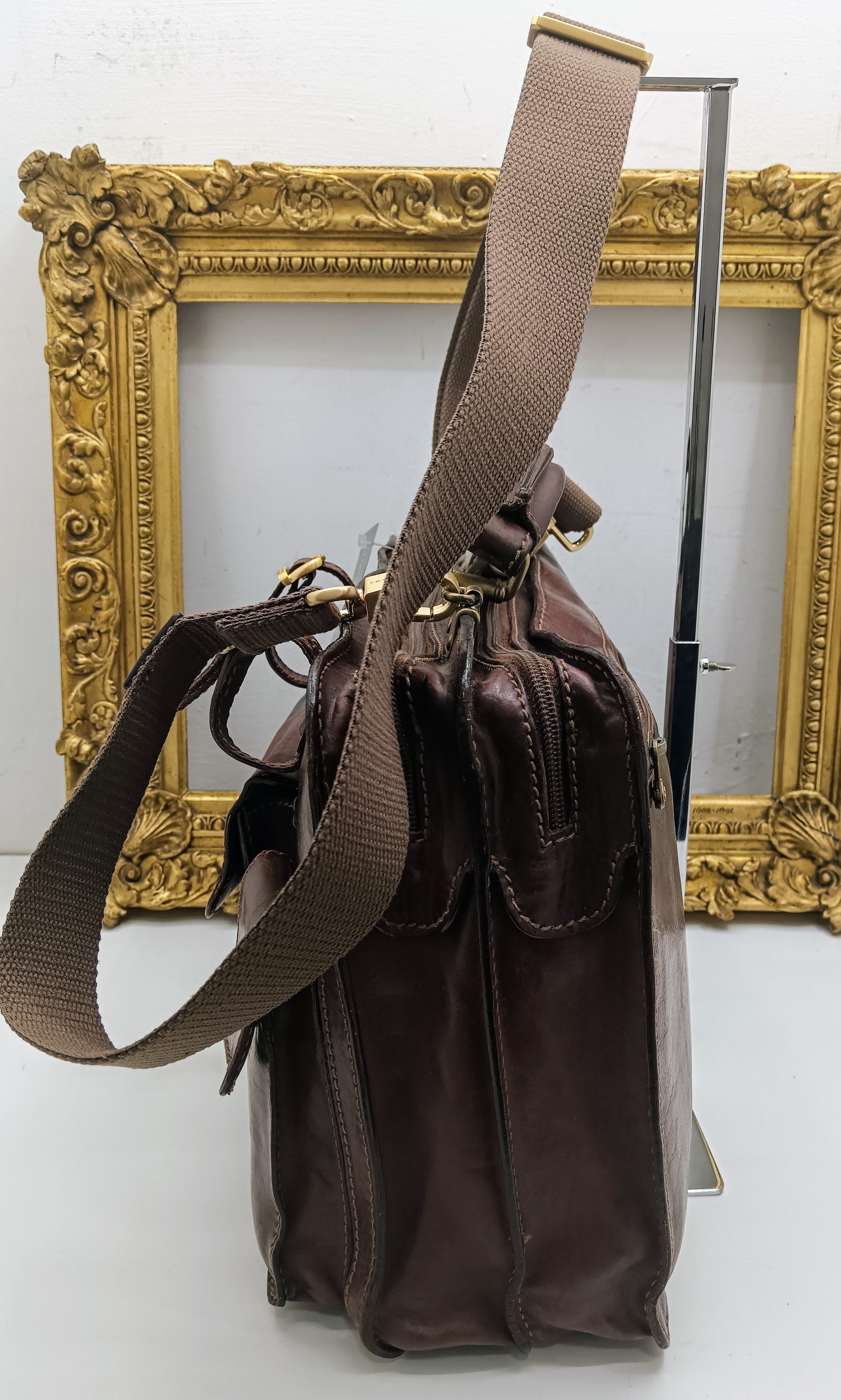 The Bridge – Cartella Porta Ombrello Linea Story Pelle Marrone Vintage