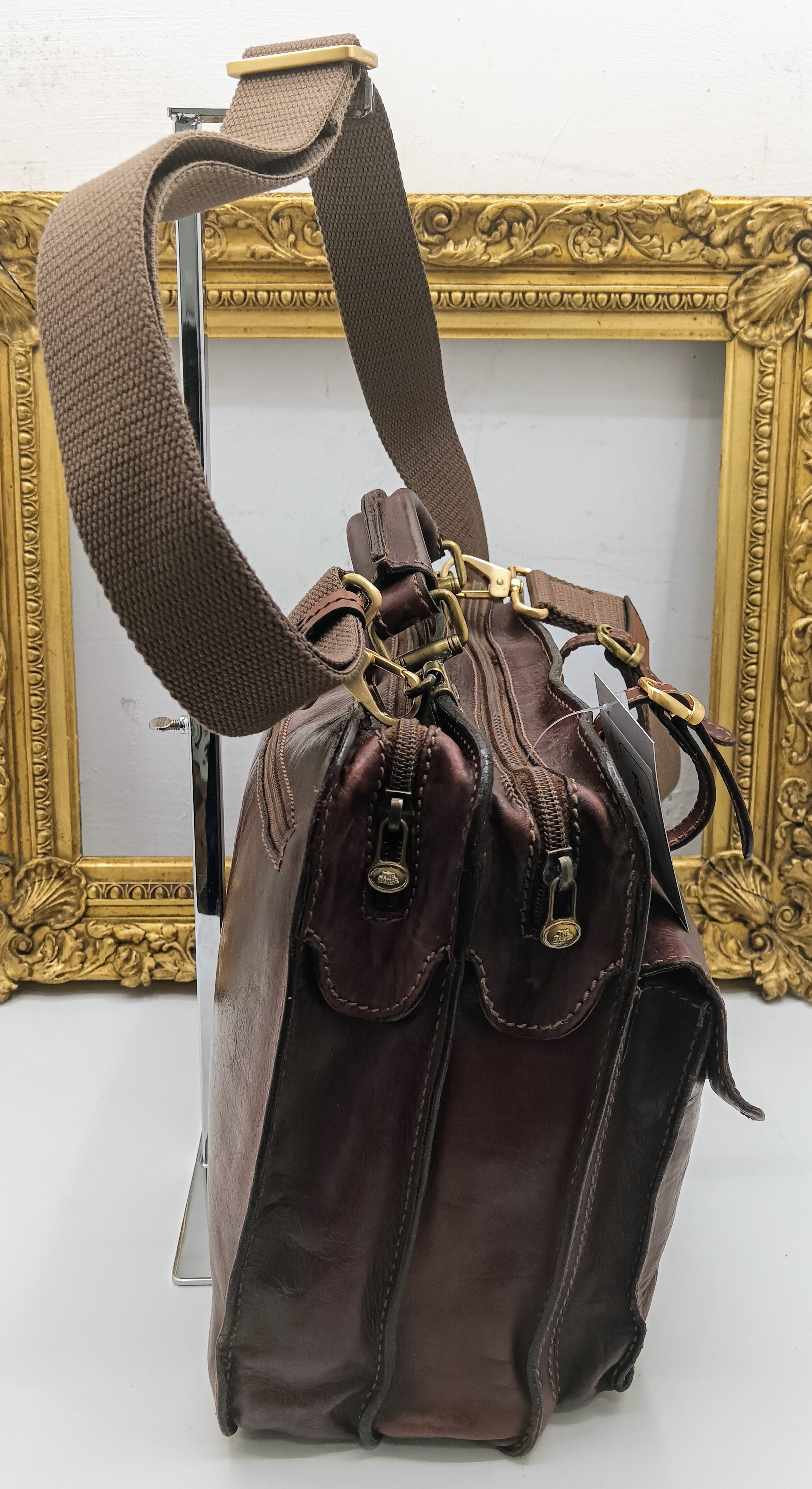 The Bridge – Cartella Porta Ombrello Linea Story Pelle Marrone Vintage