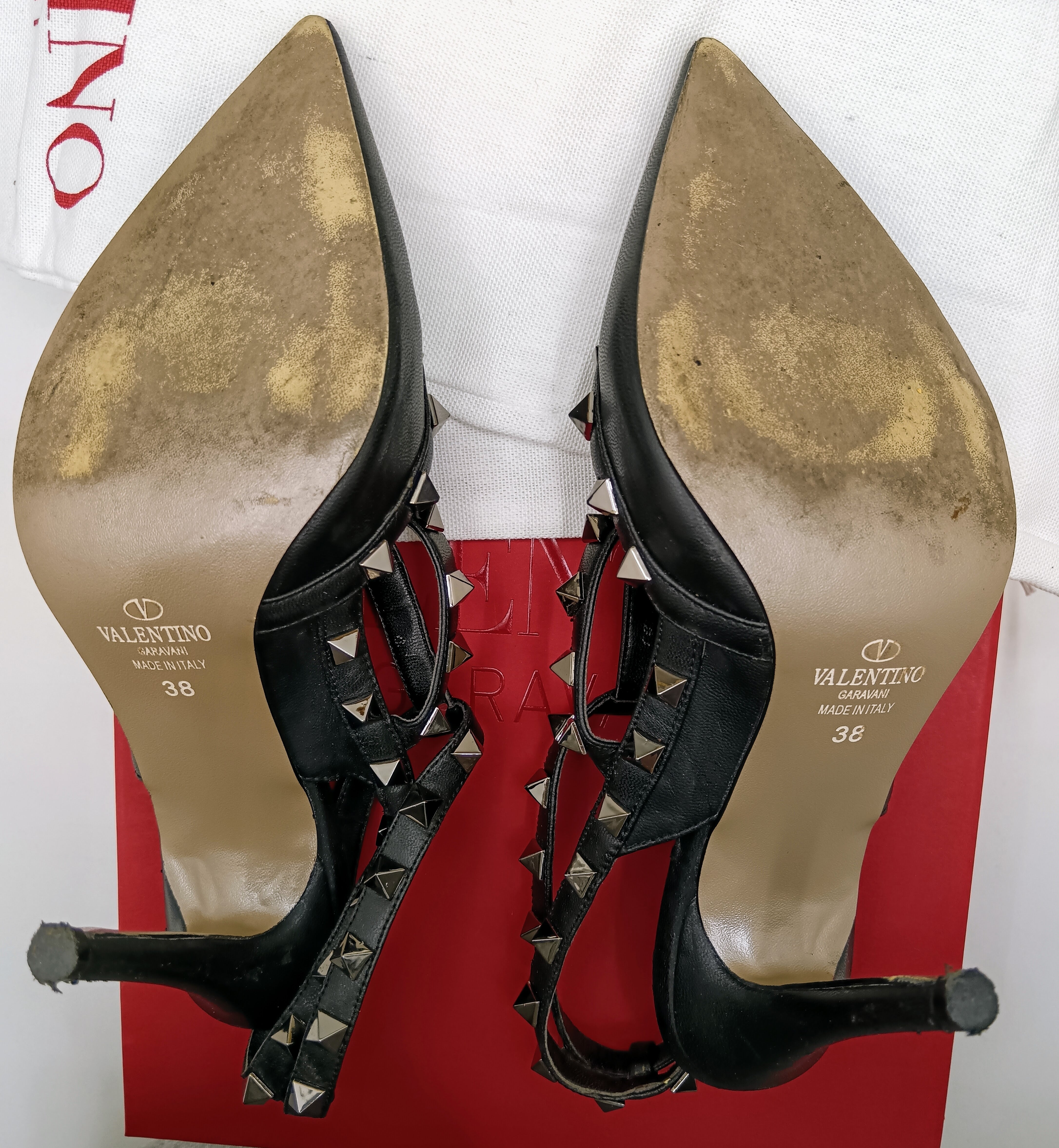 Valentino Garavani – Décolleté Rockstud in Pelle Nera