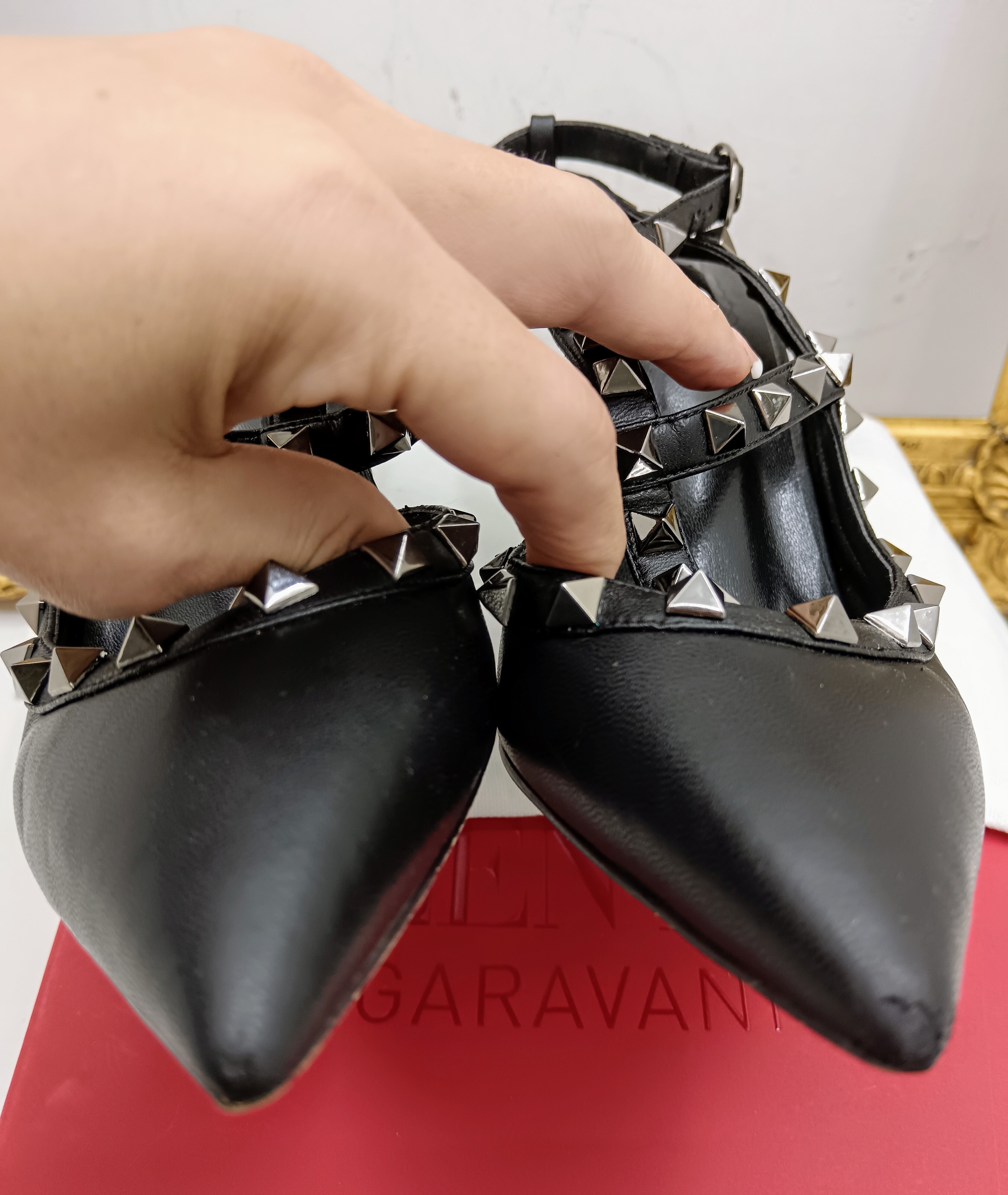 Valentino Garavani – Décolleté Rockstud in Pelle Nera