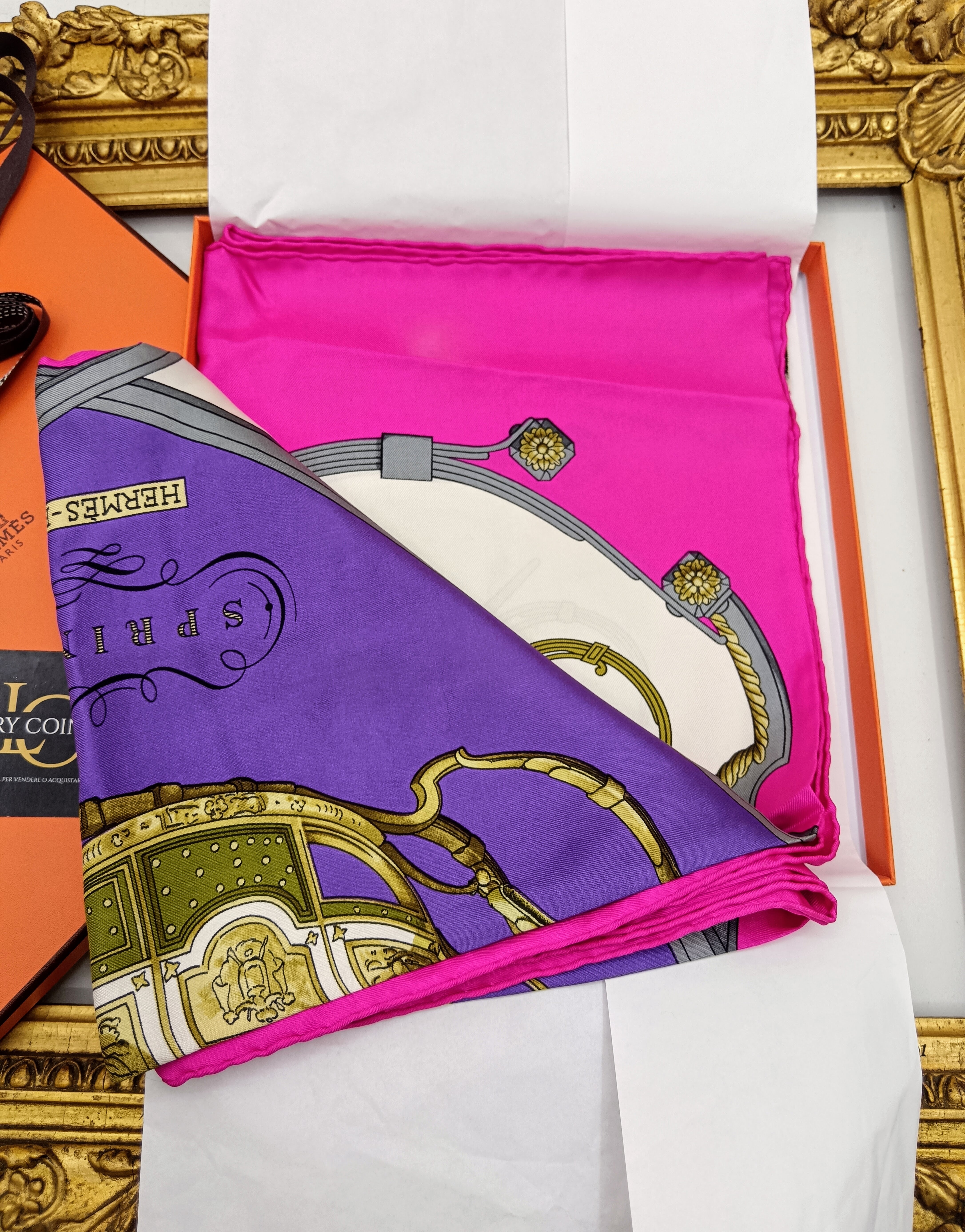 Hermès - Foulard Carré in Seta "Spring" Philippe Ledoux