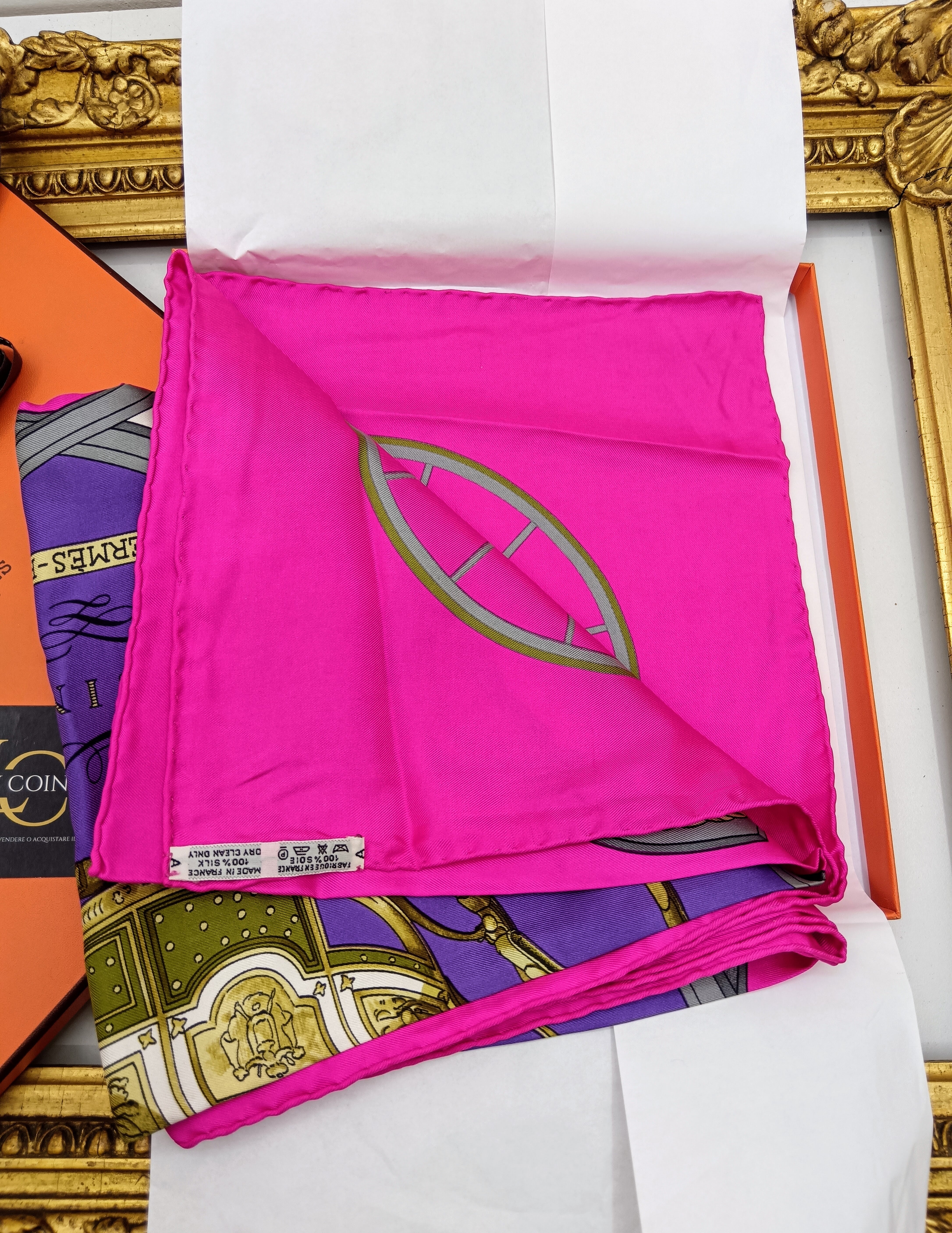 Hermès - Foulard Carré in Seta "Spring" Philippe Ledoux