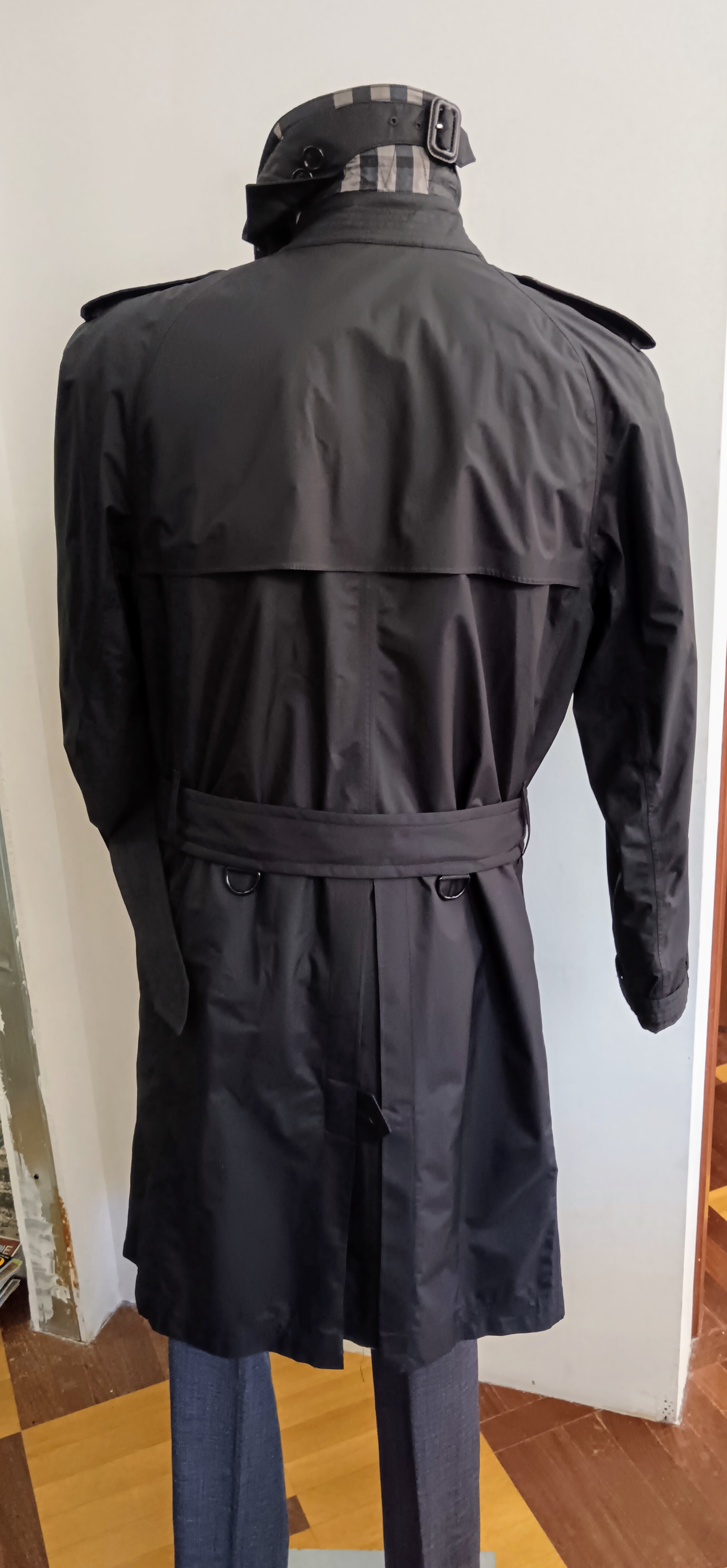 Burberry - KENSINGTON Trench Nero Tg.50 Unisex