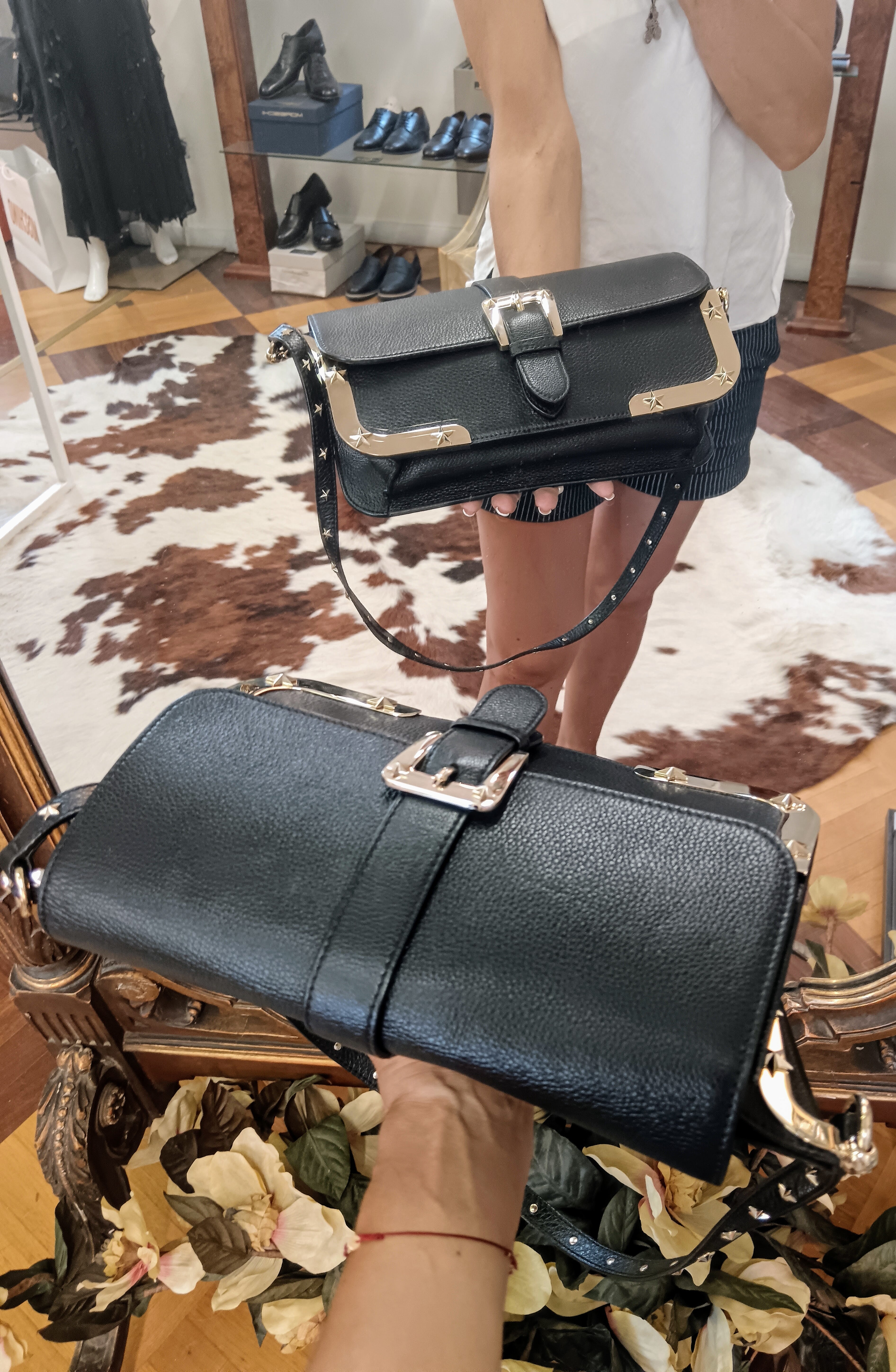 RED Valentino Garavani – Borsa a spalla pelle nera
