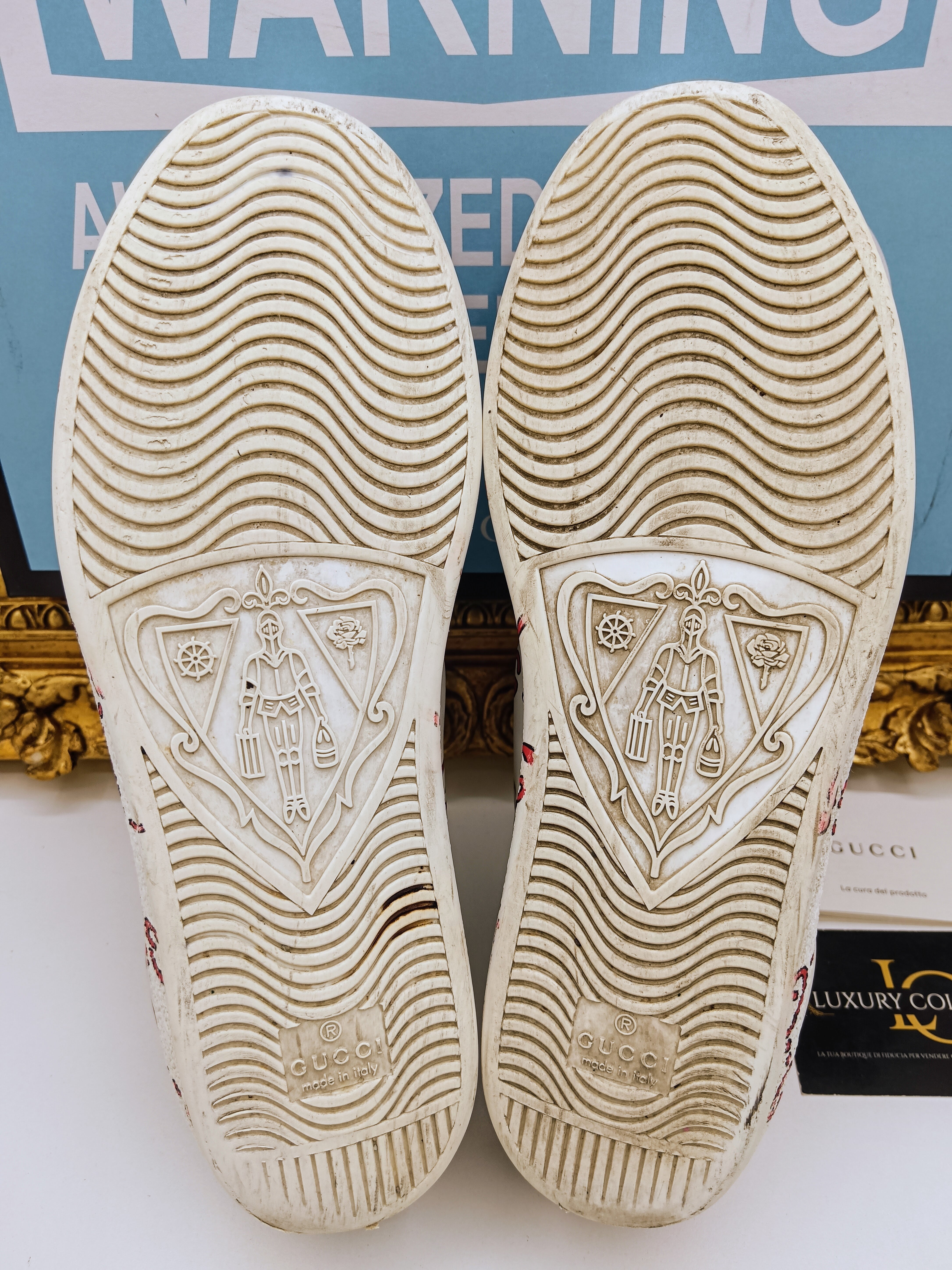 Gucci – Sneakers Ace Apollo Big Logo Pelle Bianca Edizione Limitata