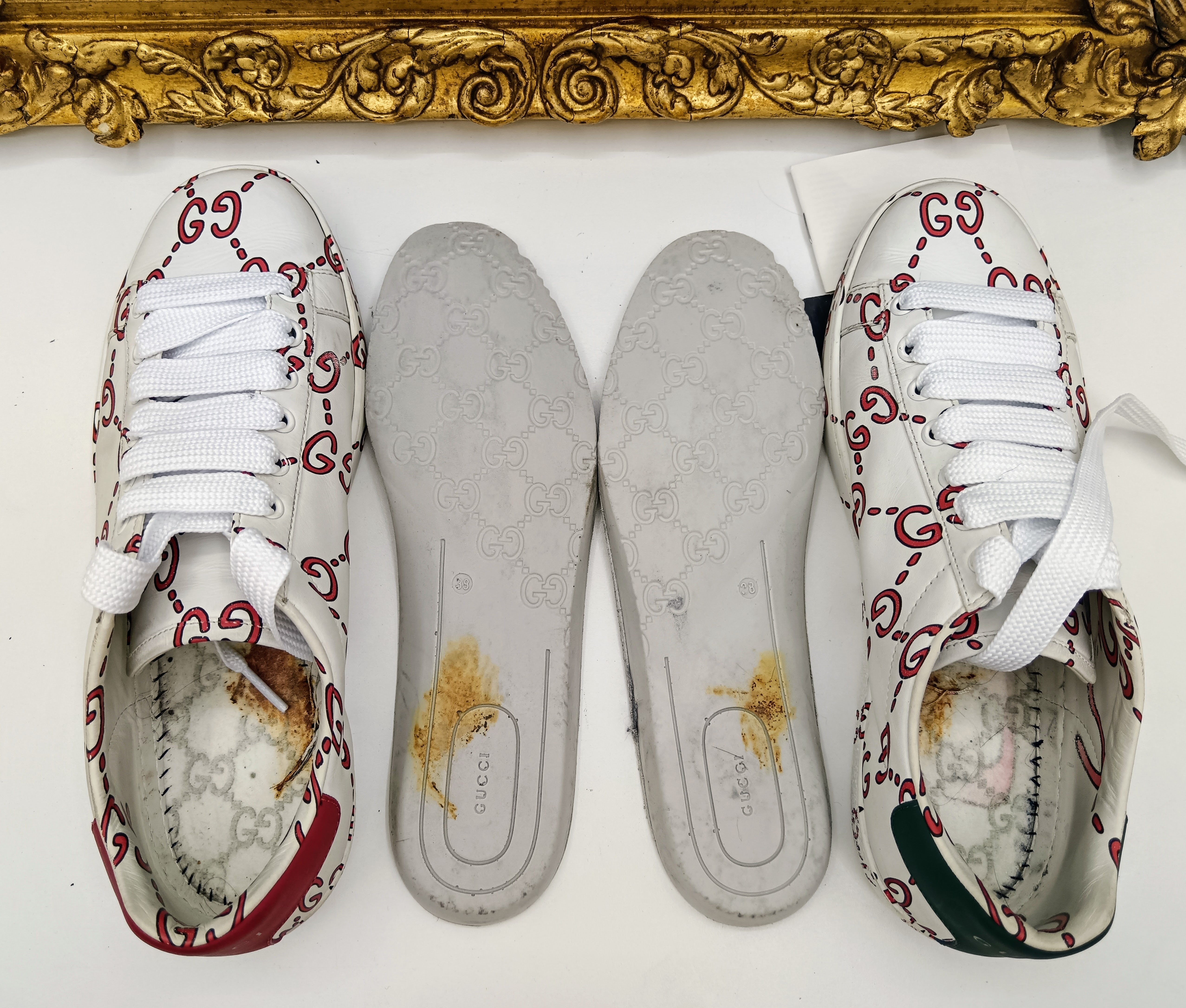 Gucci – Sneakers Ace Apollo Big Logo Pelle Bianca Edizione Limitata