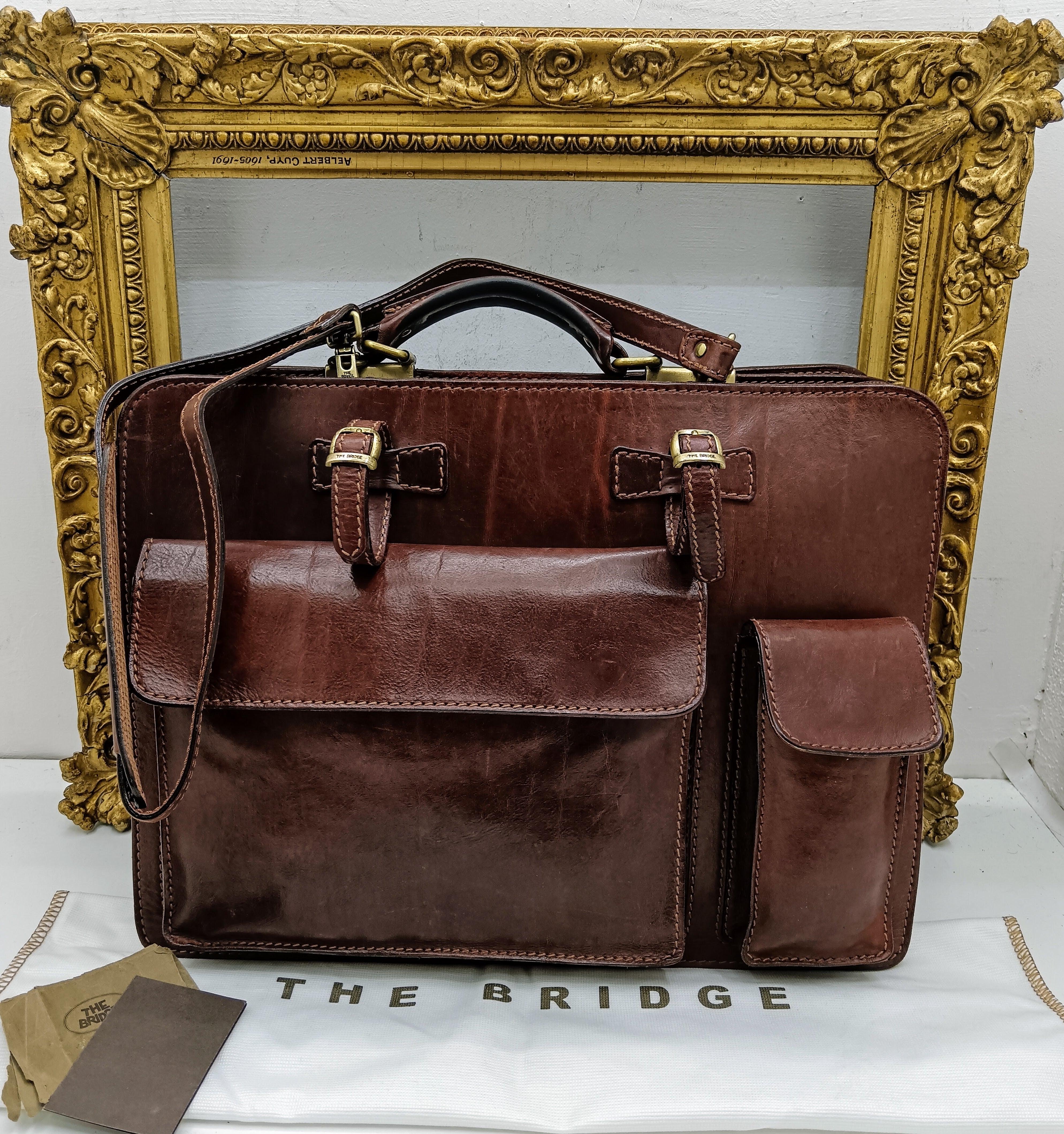 The Bridge – Cartella Lavoro Porta Ombrello Misura Grande Linea Story Vintage Trac.Pelle