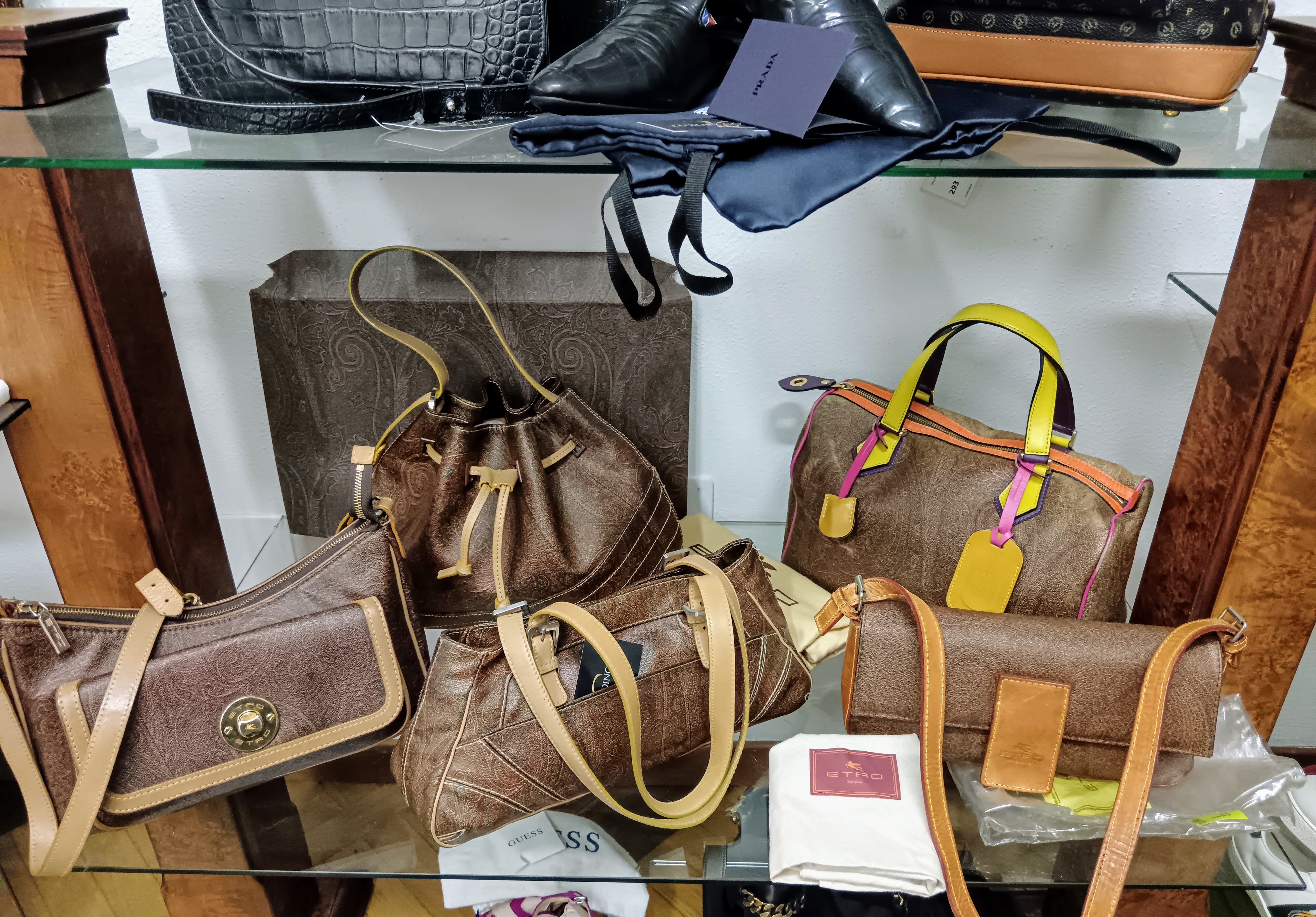 Etro – Secchiello Paisley Jacquard e Pelle Nuovo · Mai utilizzato