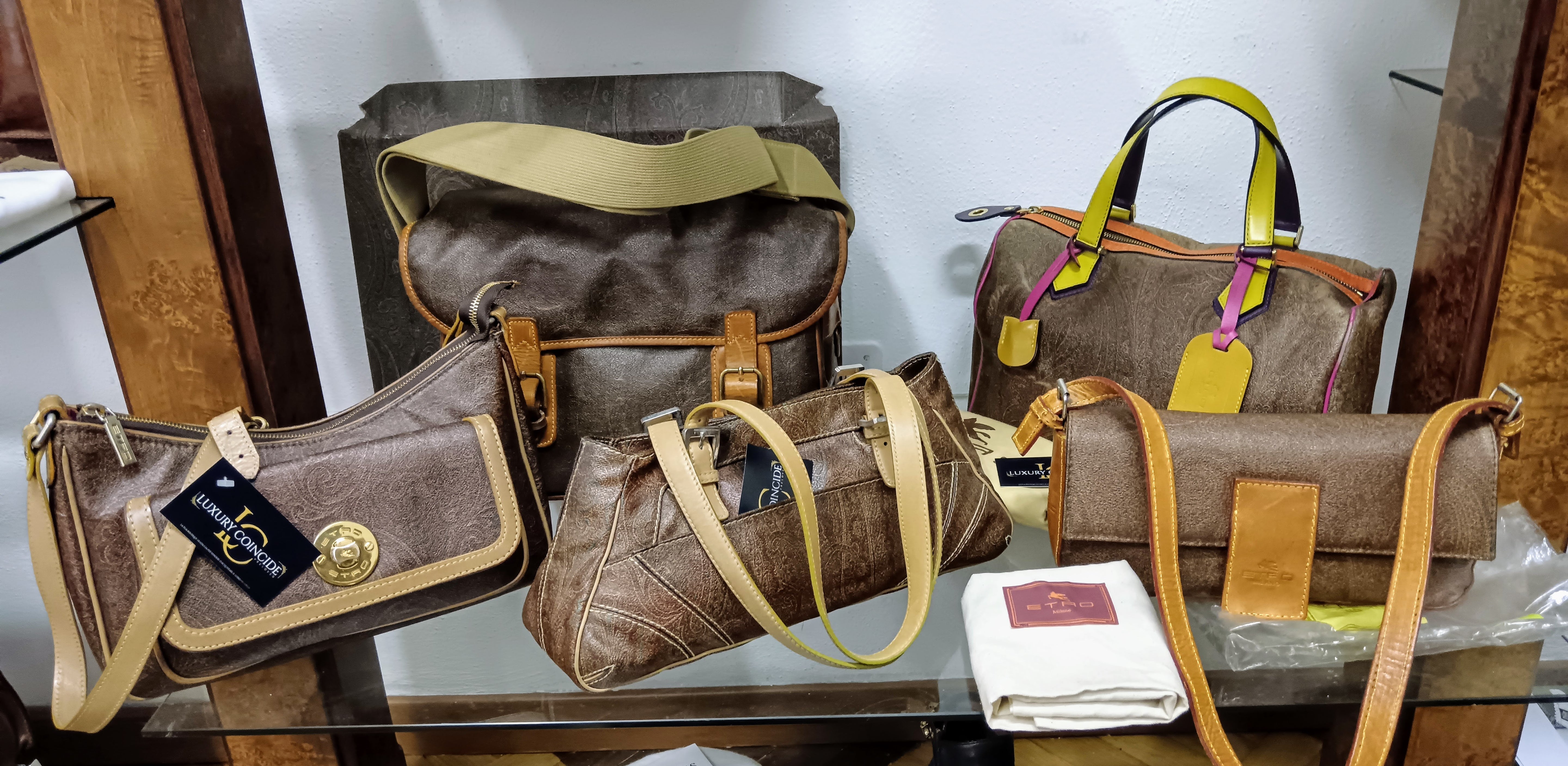 Etro – Postina Messenger Borsa Lavoro Paisley Jacquard Vintage