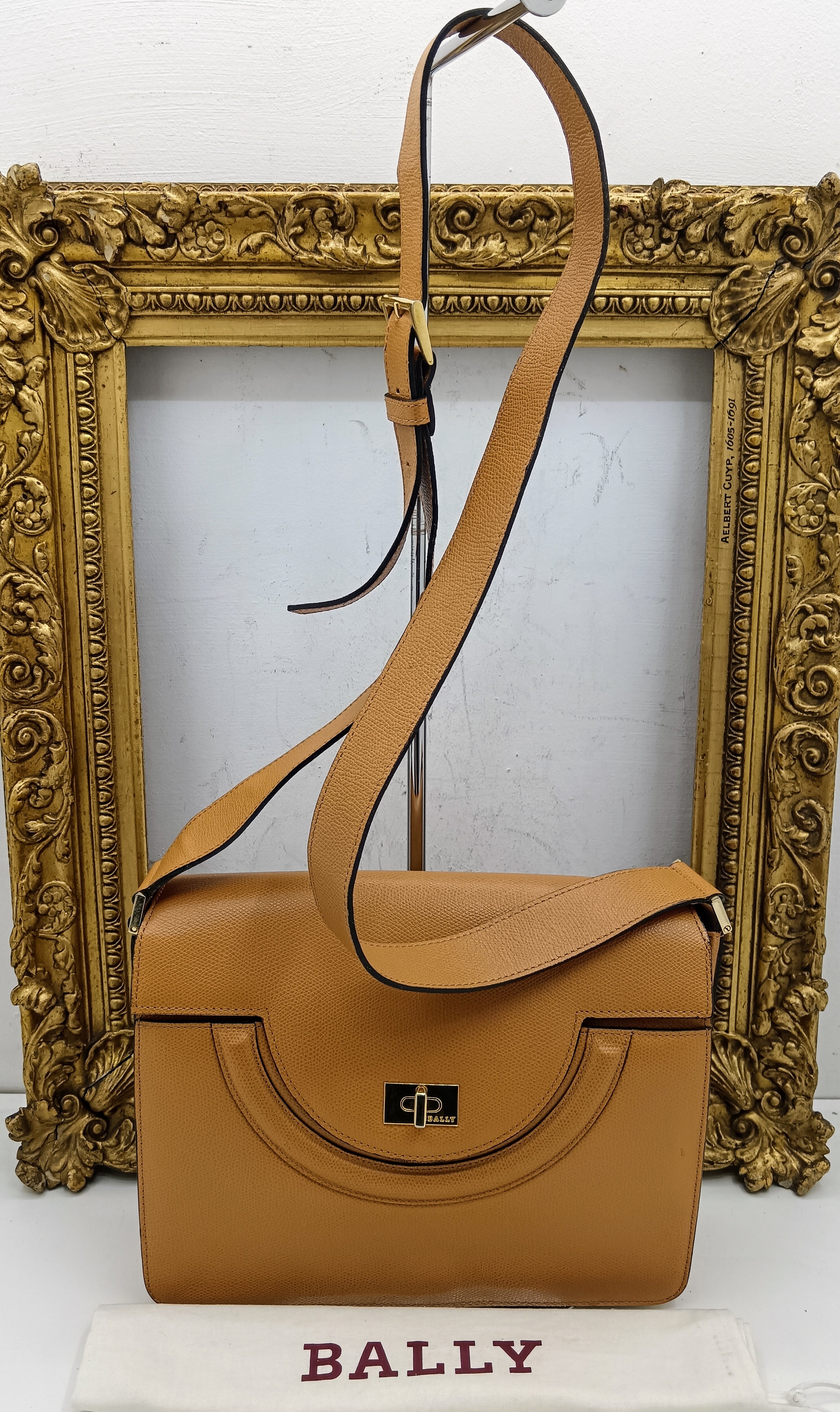 Bally – Camera Bag a Tracolla in Pelle Millepunte Vintage