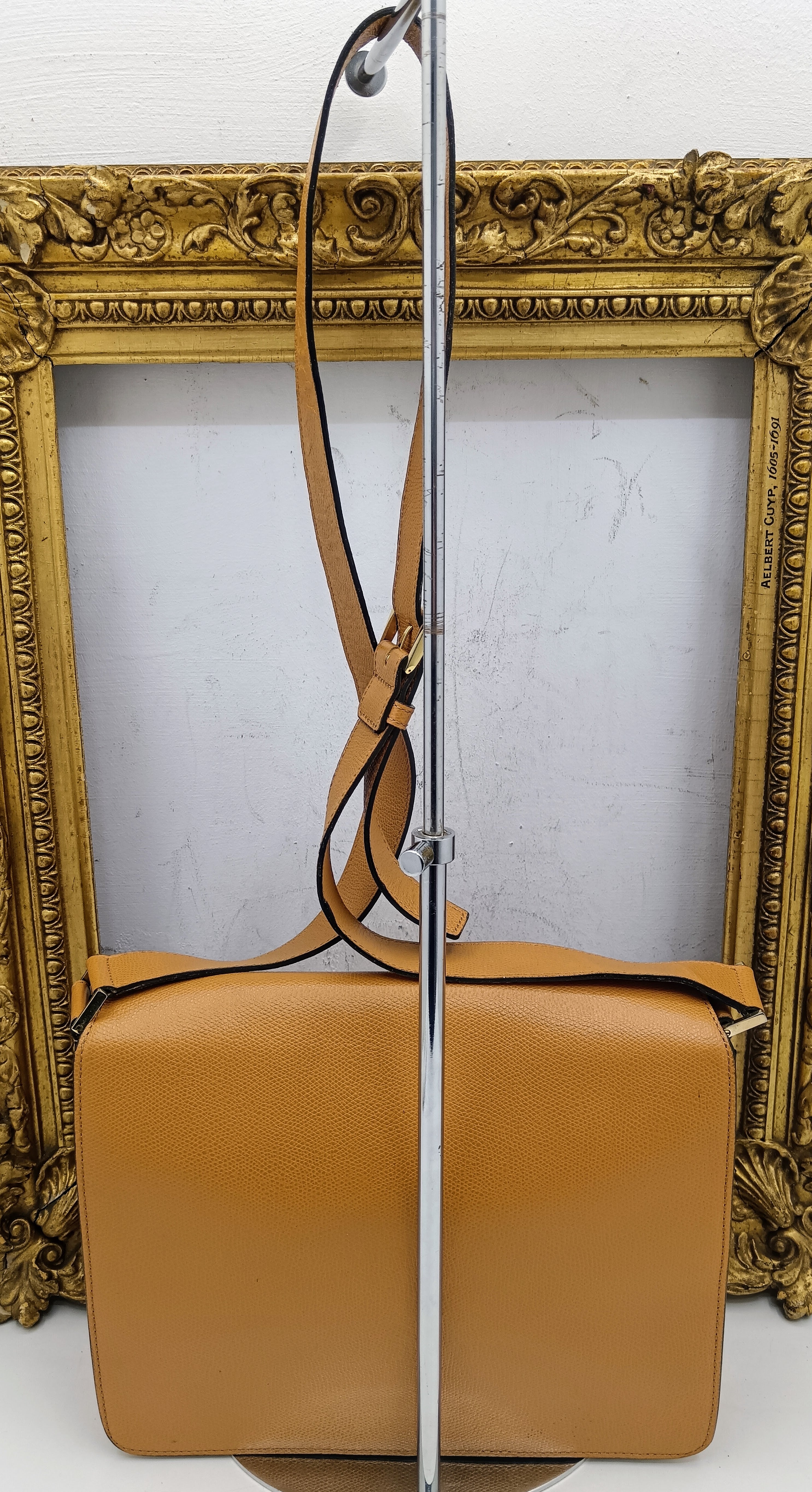 Bally – Camera Bag a Tracolla in Pelle Millepunte Vintage