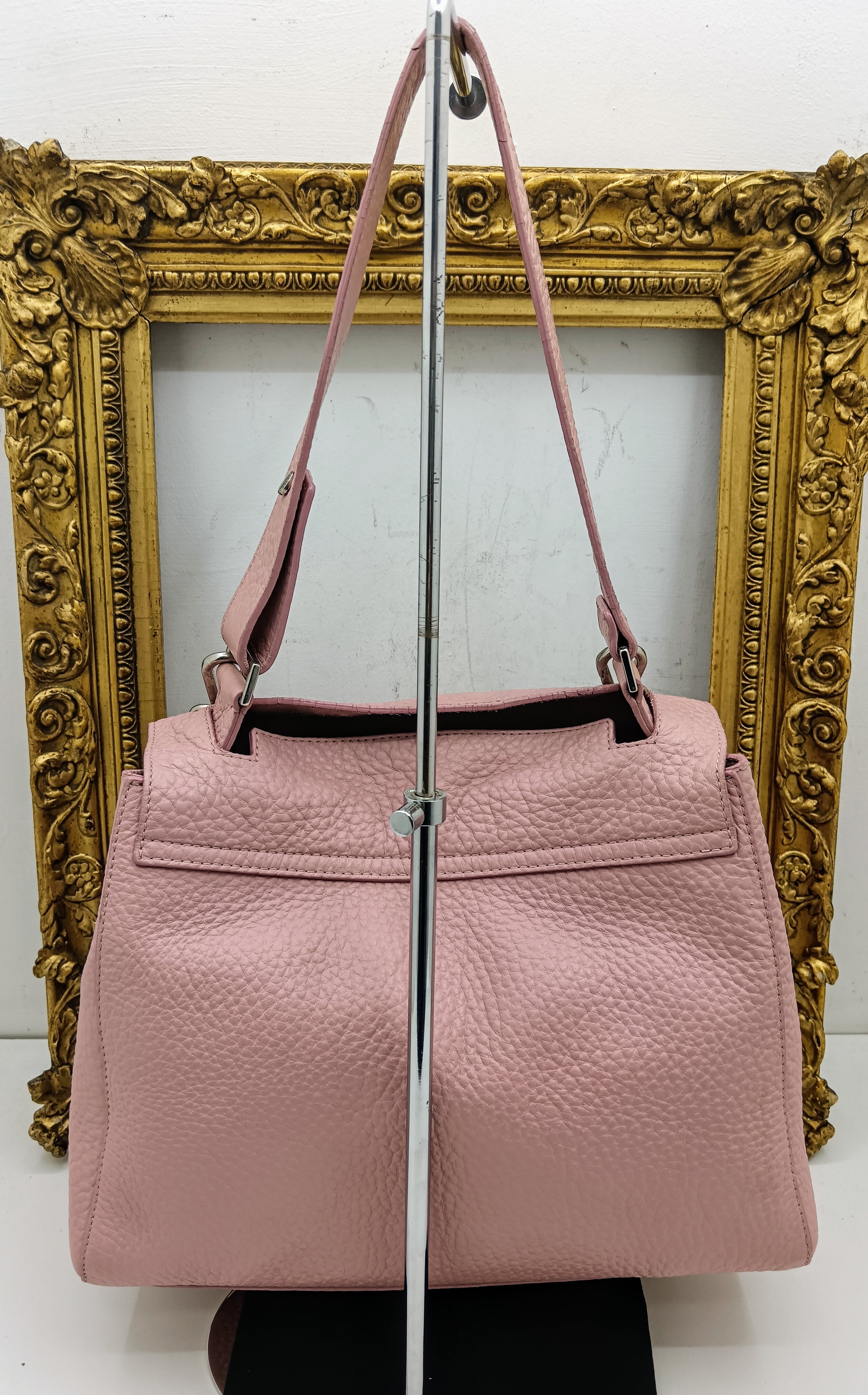 Orciani – Sveva Soft Media Pelle Martellata Rosa