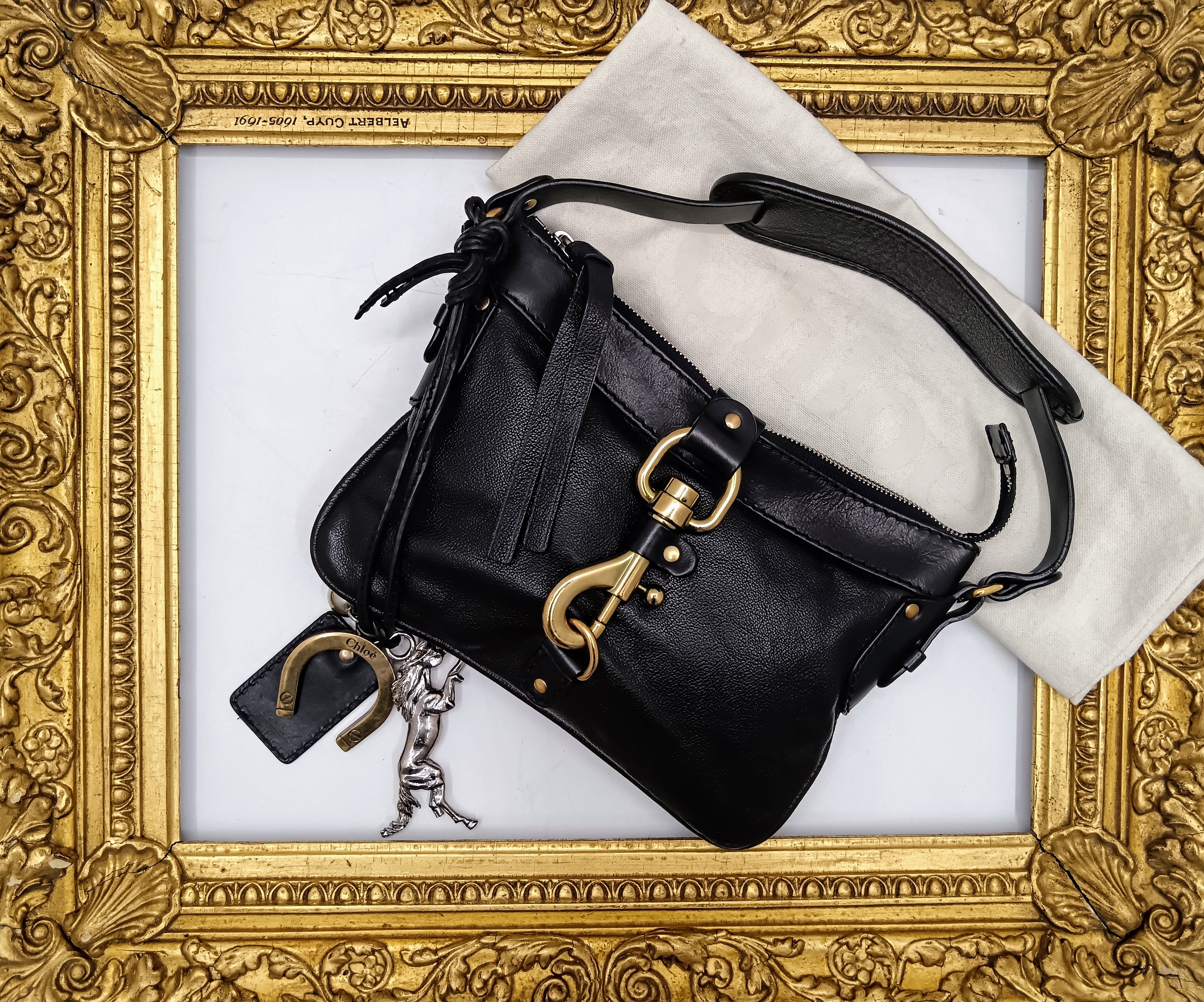 Chloé - Kerala 25 Mini Bag Clutch Pochette in Pelle Nera