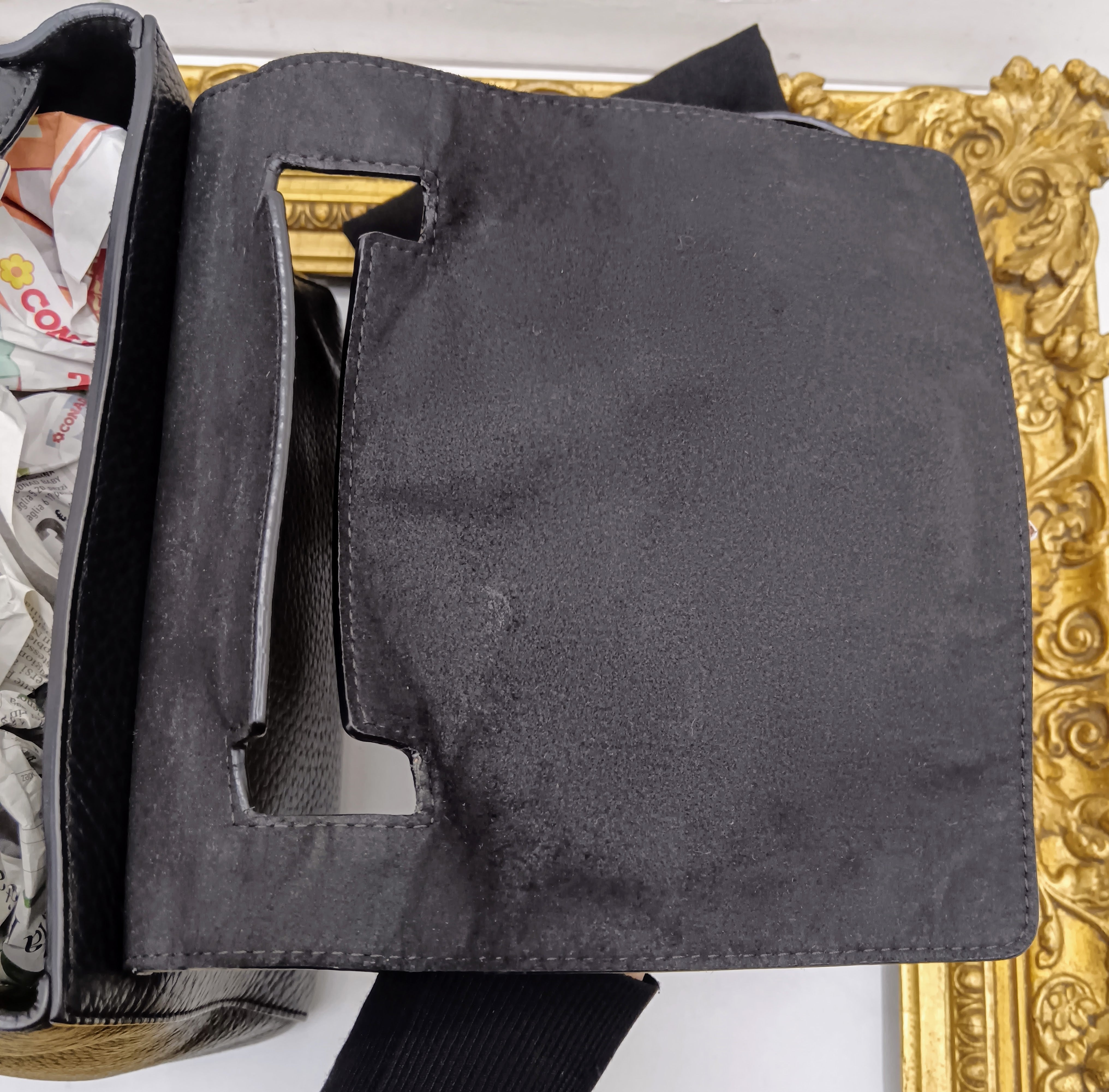 Orciani – Sveva Soft Media Tote Bag Pelle Martellata Nera con Tracolla