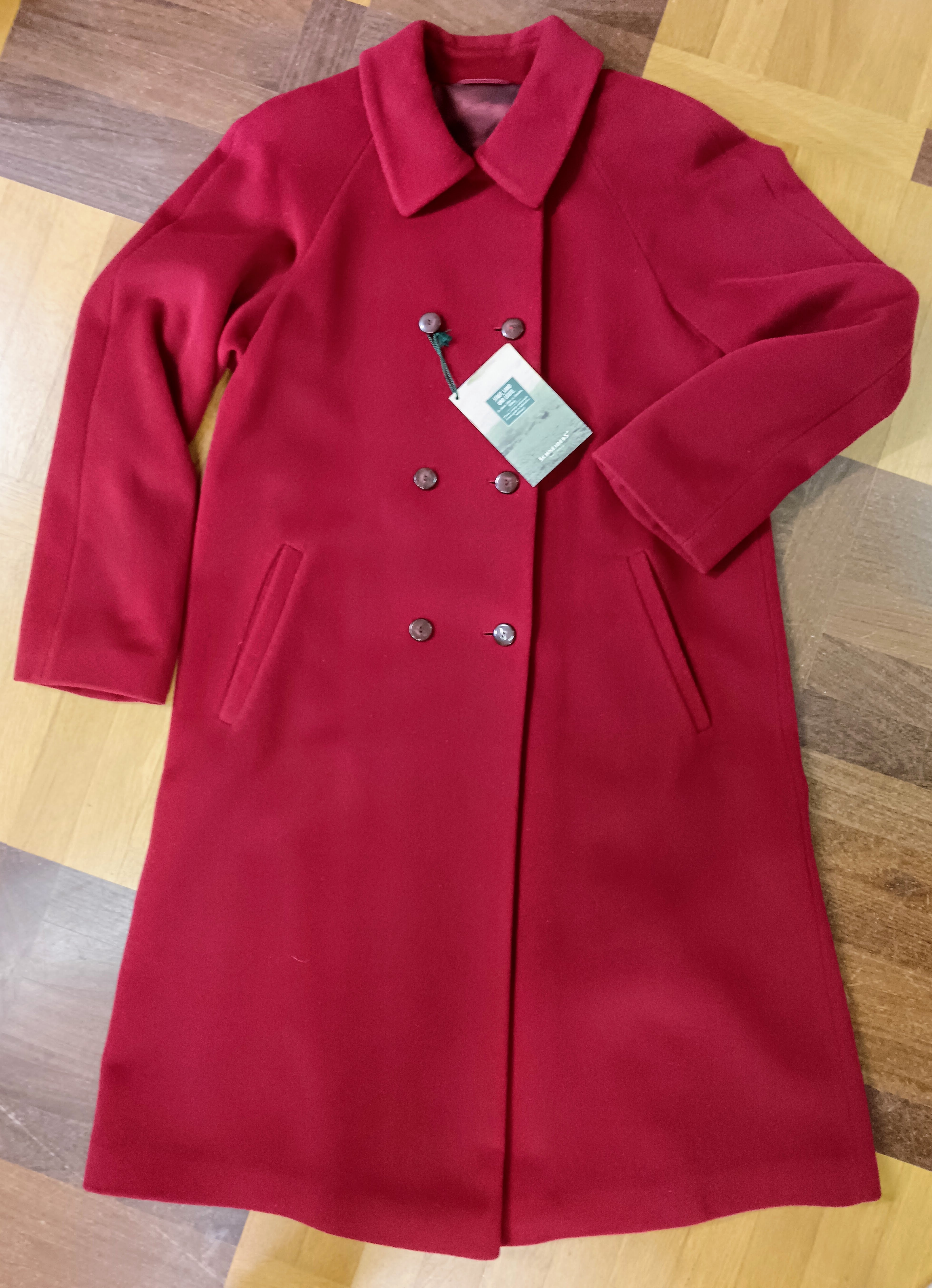 Schneider – Cappotto Donna Doppiopetto Lana Bordeaux