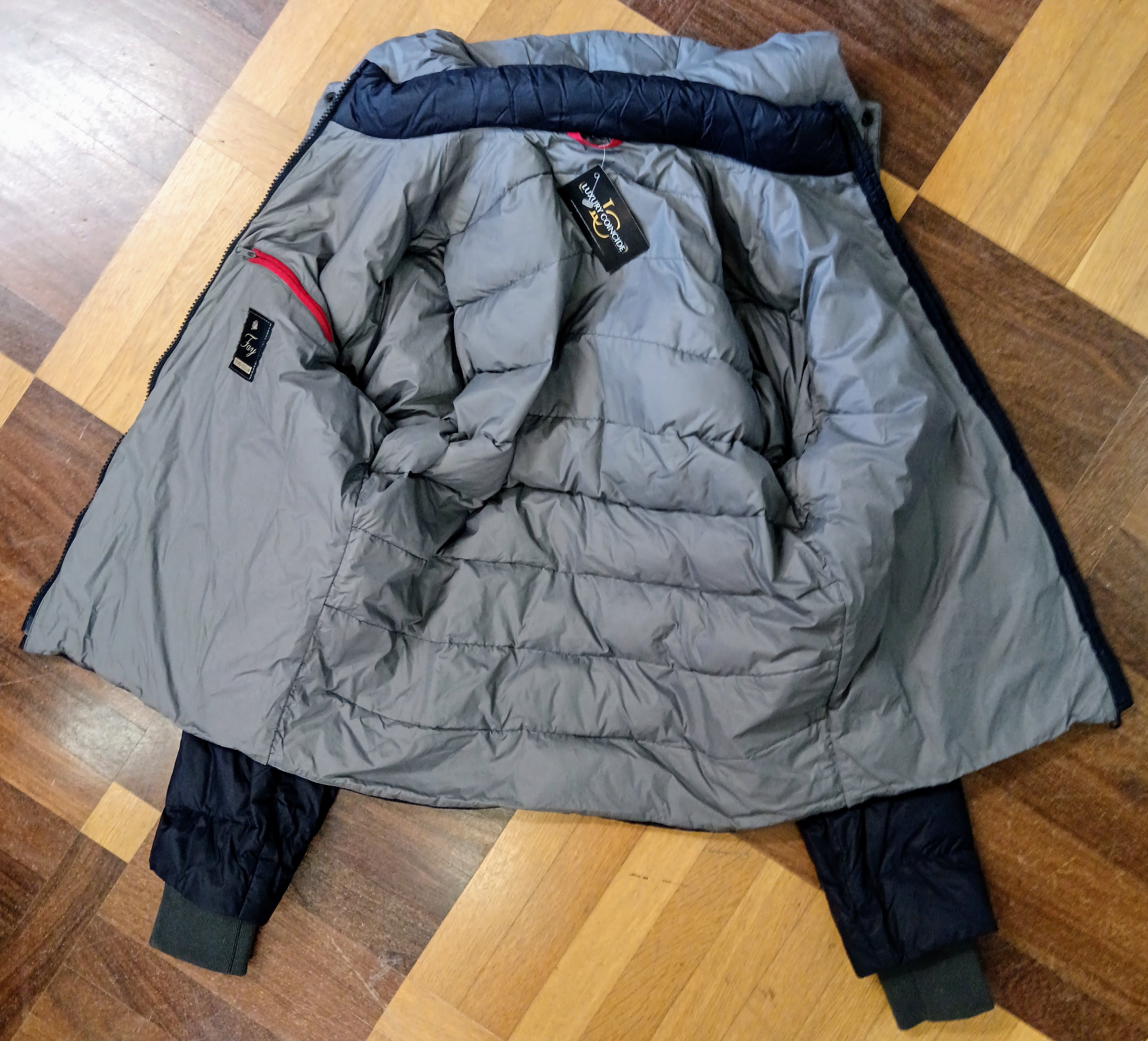Fay – Piumino Giubbotto Mod Grand-Stadium in Nylon Blu