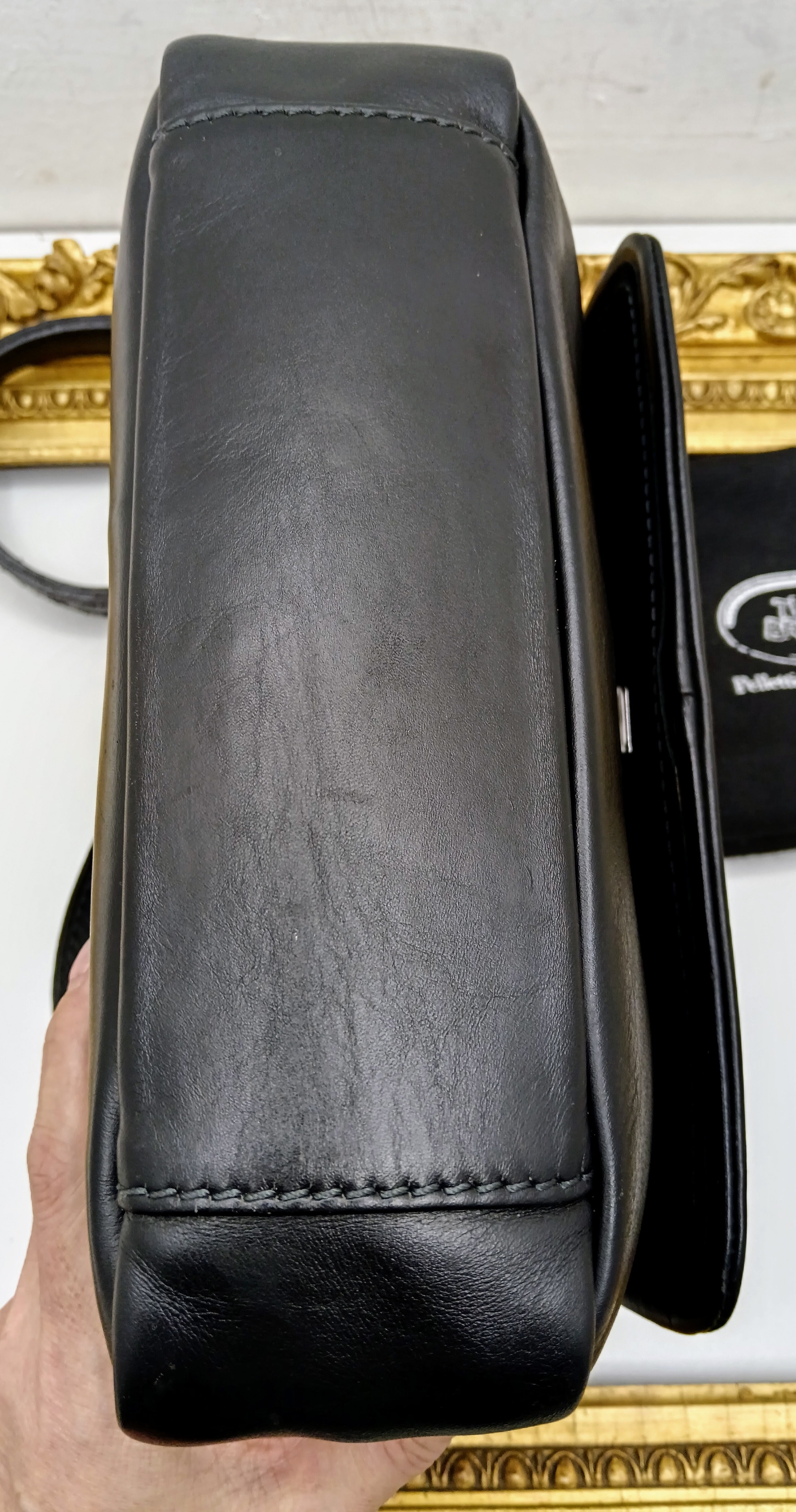 The Bridge – Camera Bag Postina Tracolla Linea Story in Pelle Nera