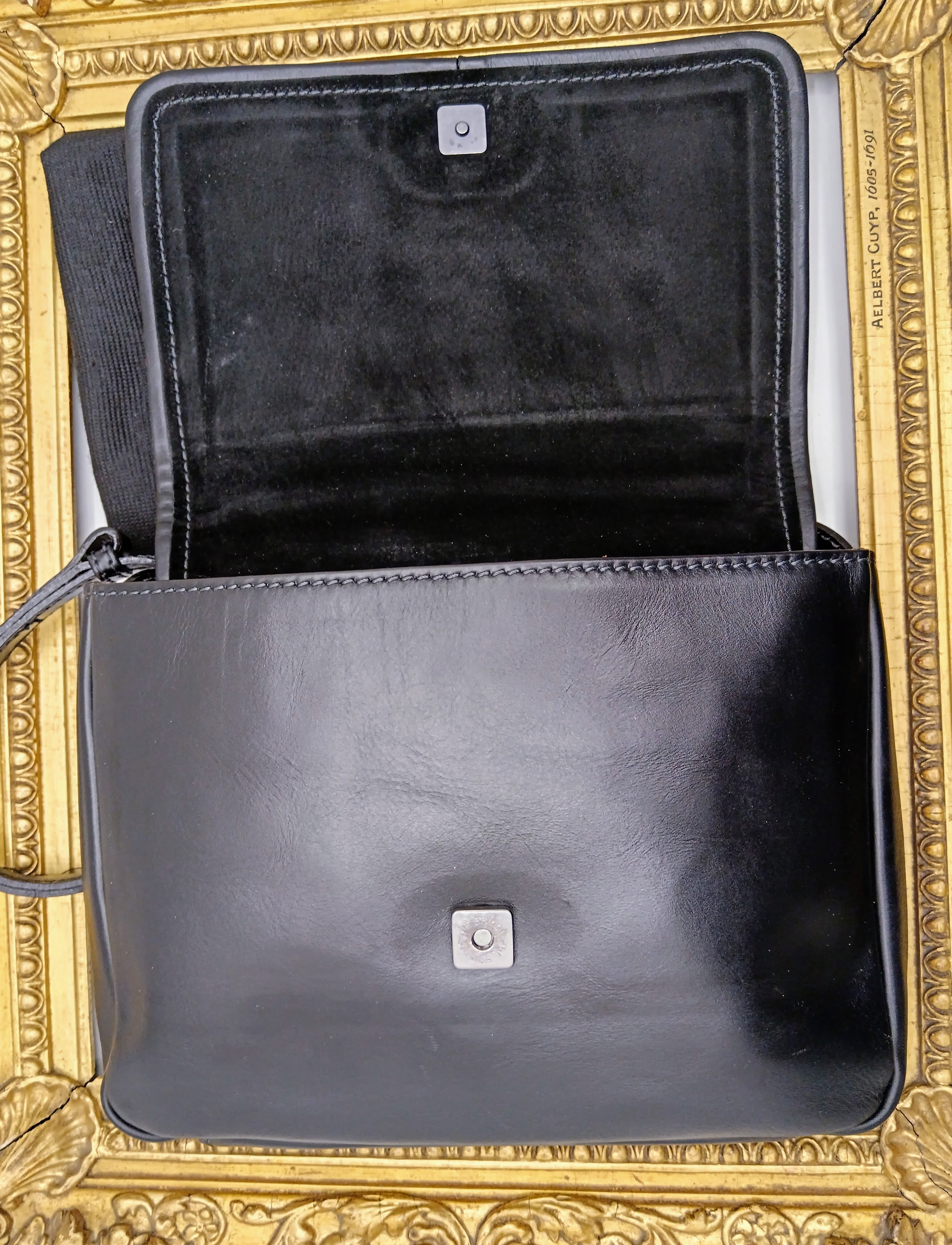 The Bridge – Camera Bag Postina Tracolla Linea Story in Pelle Nera
