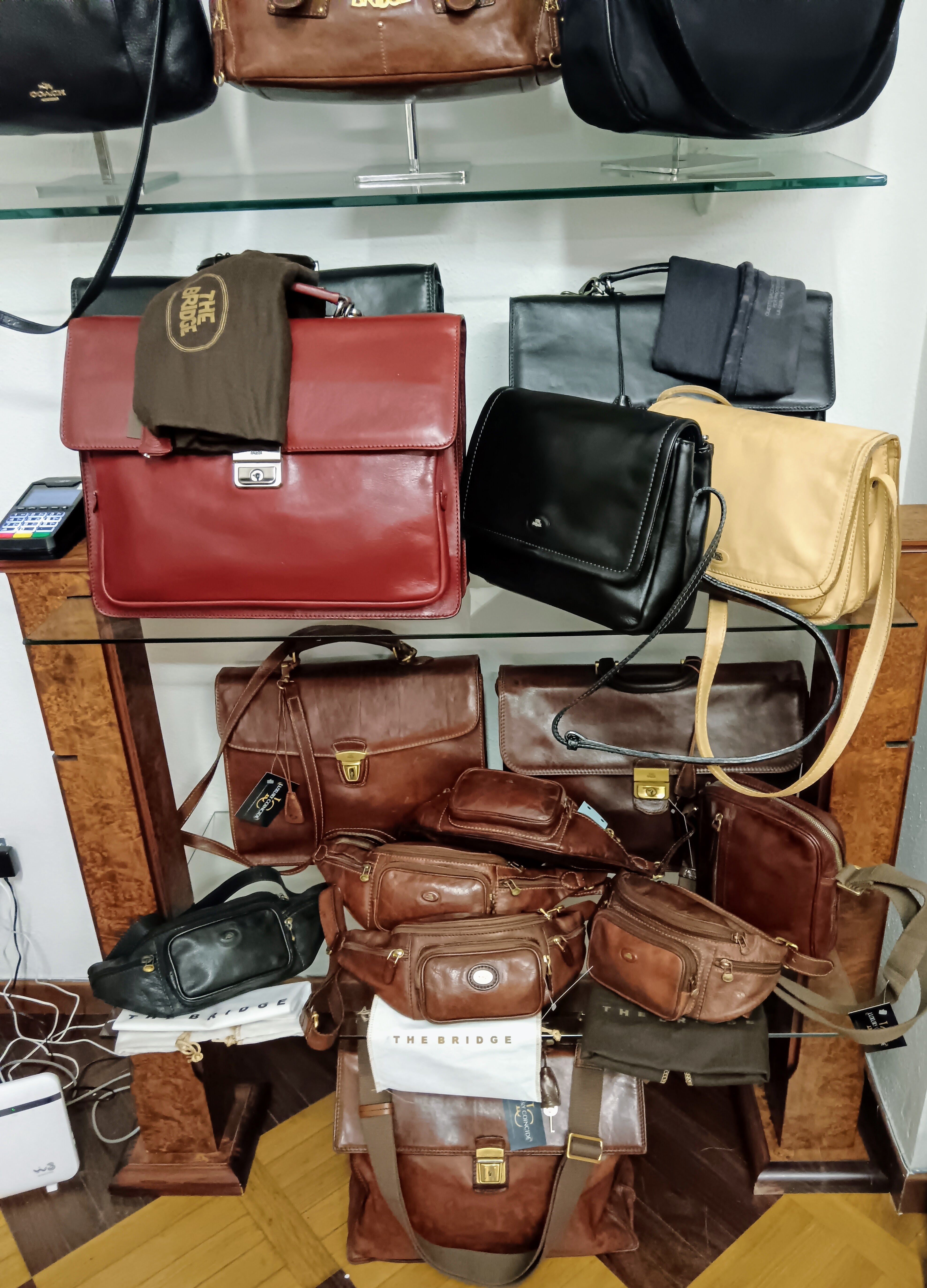 The Bridge – Camera Bag Postina Tracolla Linea Story in Pelle Nera