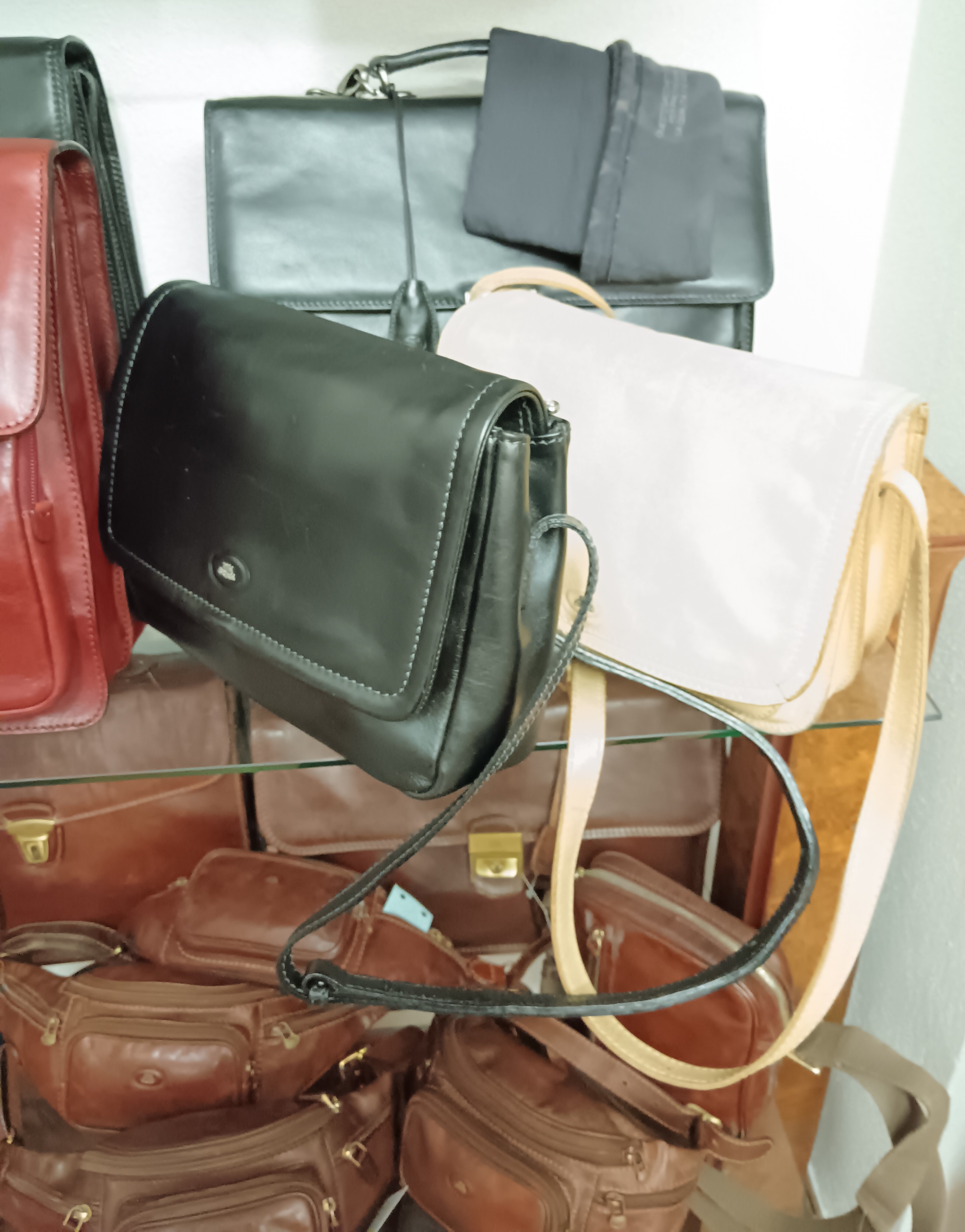 The Bridge – Camera Bag Postina Tracolla Linea Story in Pelle Nera