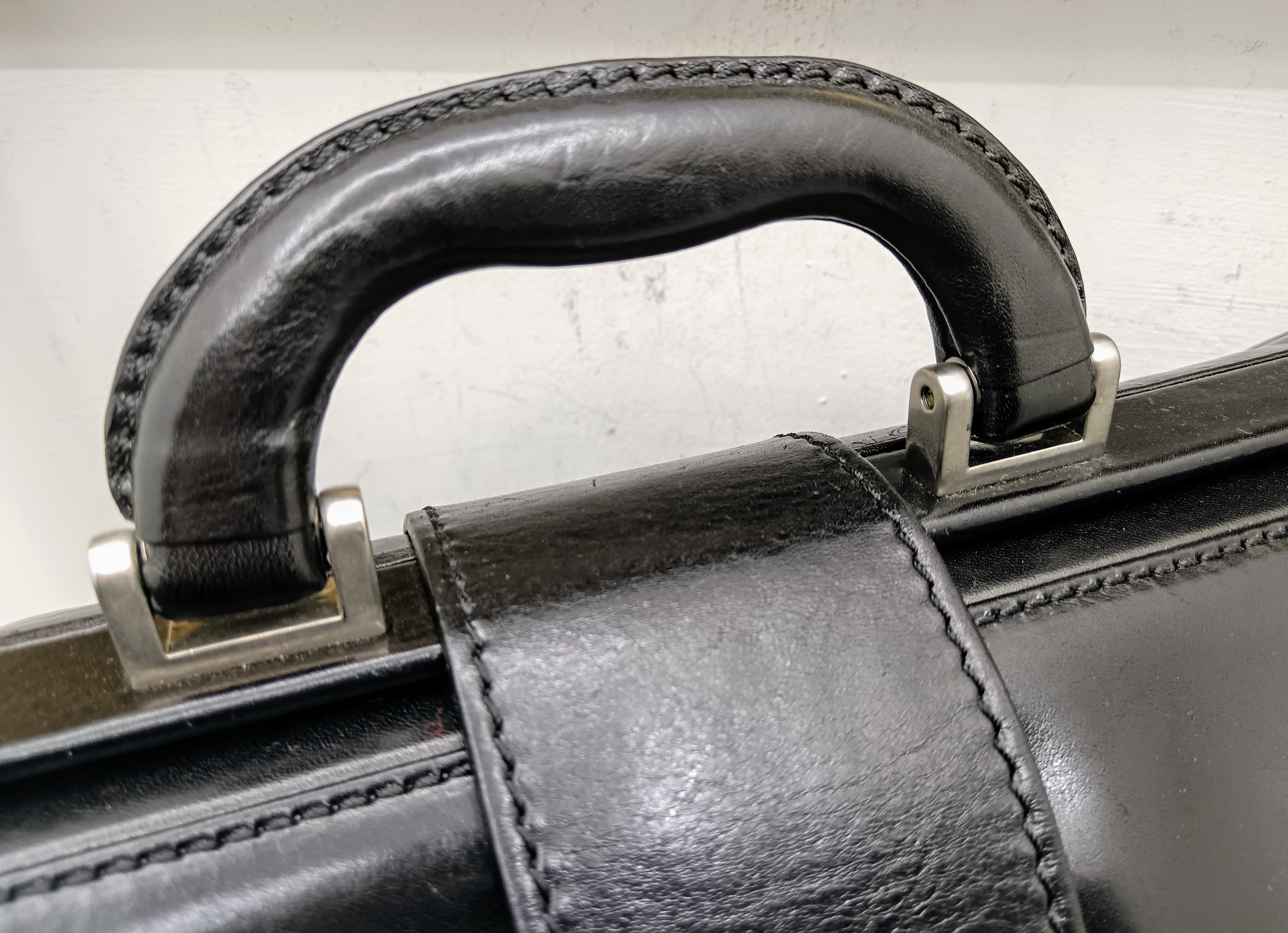 The Bridge – Borsa Dottore in Pelle Nera Linea Story Full Set NUOVA