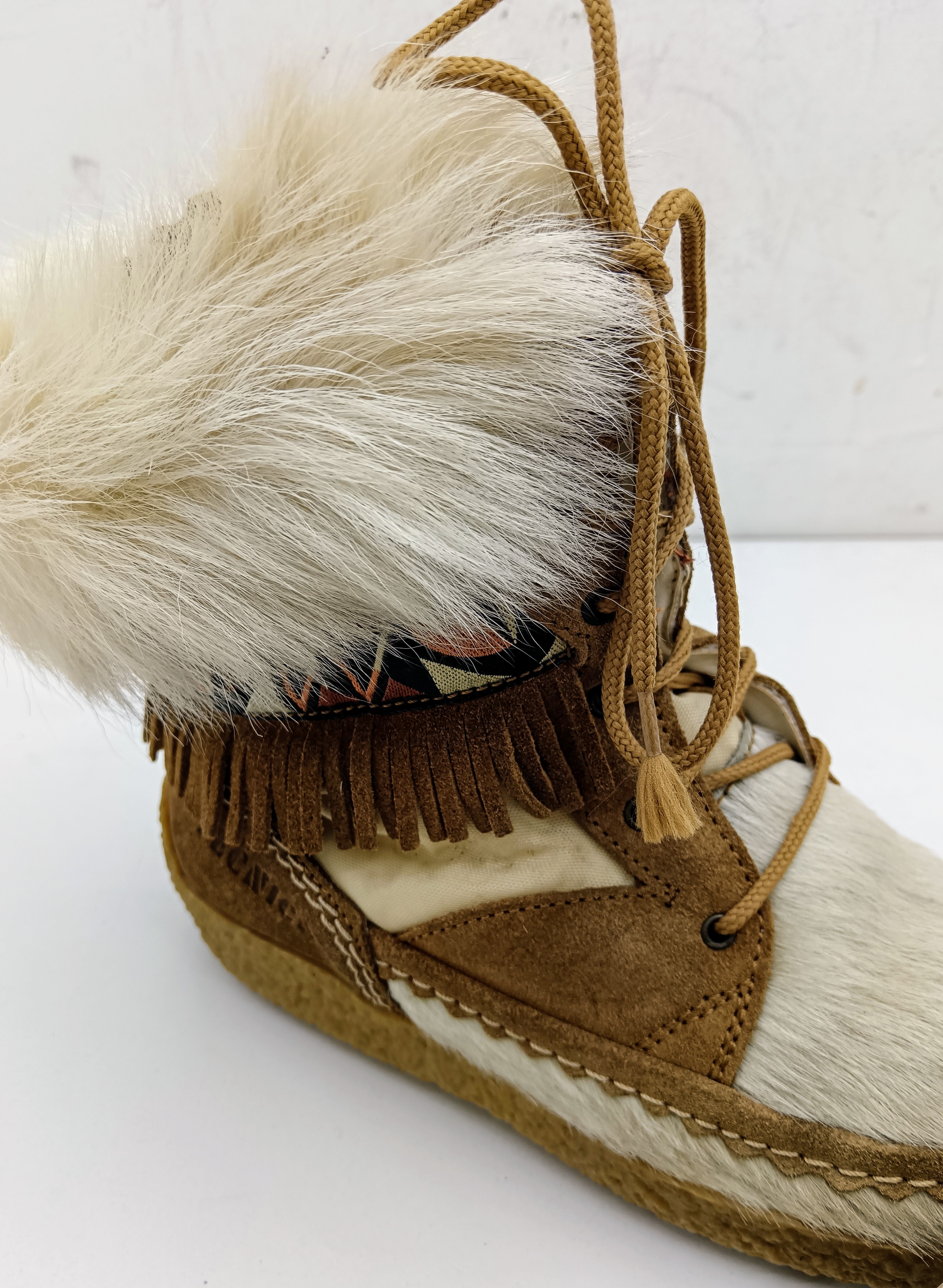 MoonBoot – Doposci Stivaletti da Neve in Pelle e Pelo Vintage
