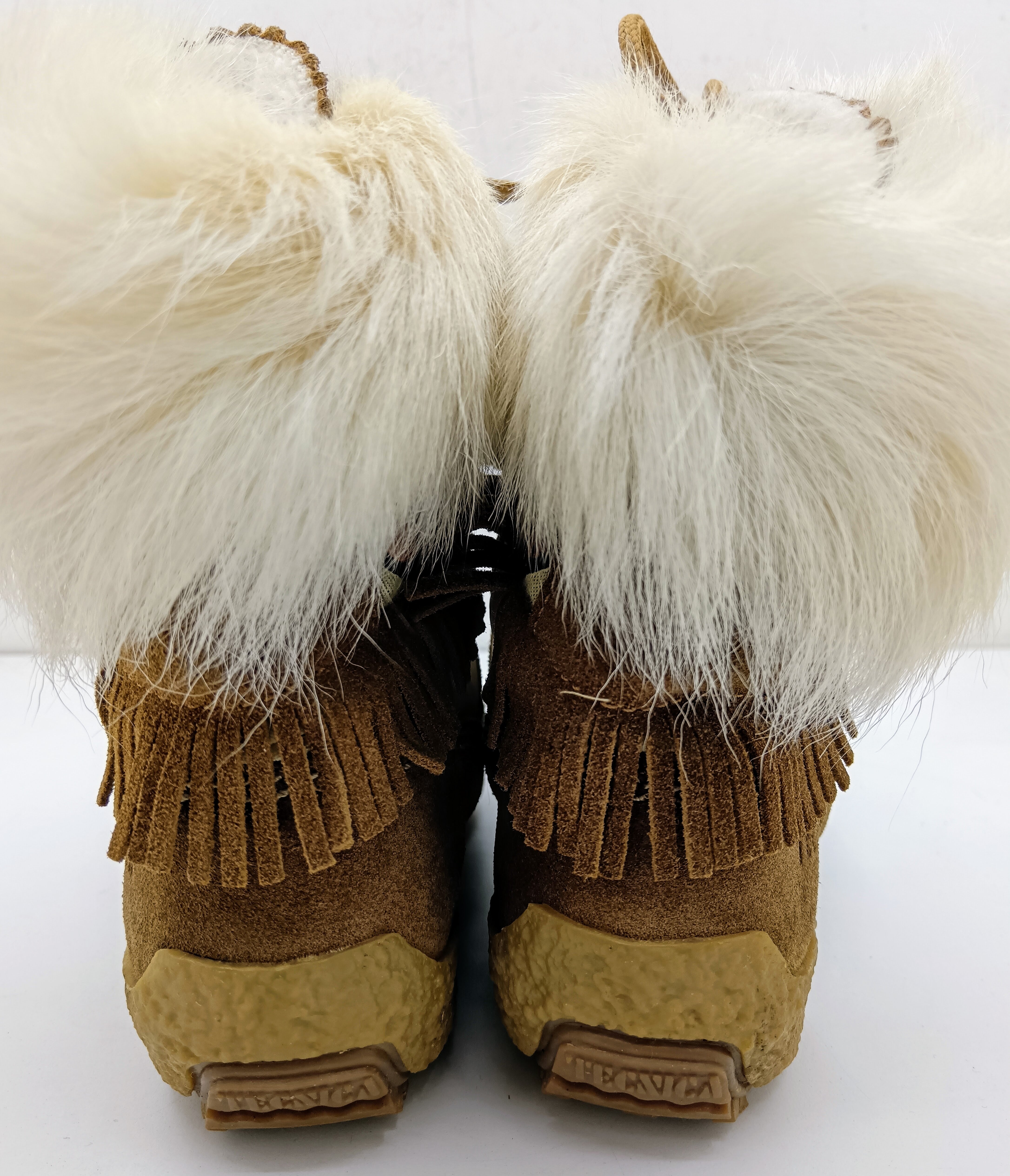 MoonBoot – Doposci Stivaletti da Neve in Pelle e Pelo Vintage