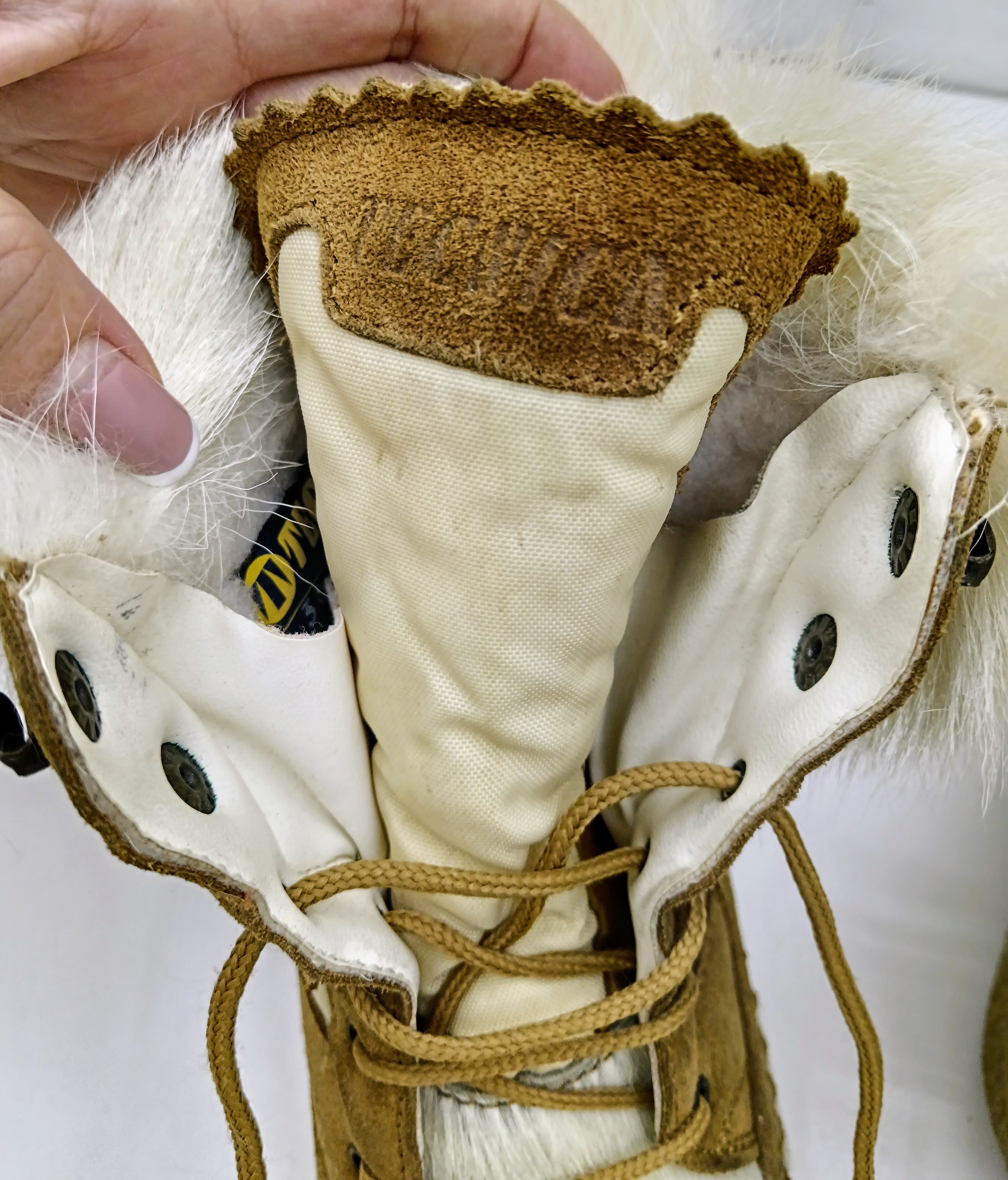 MoonBoot – Doposci Stivaletti da Neve in Pelle e Pelo Vintage