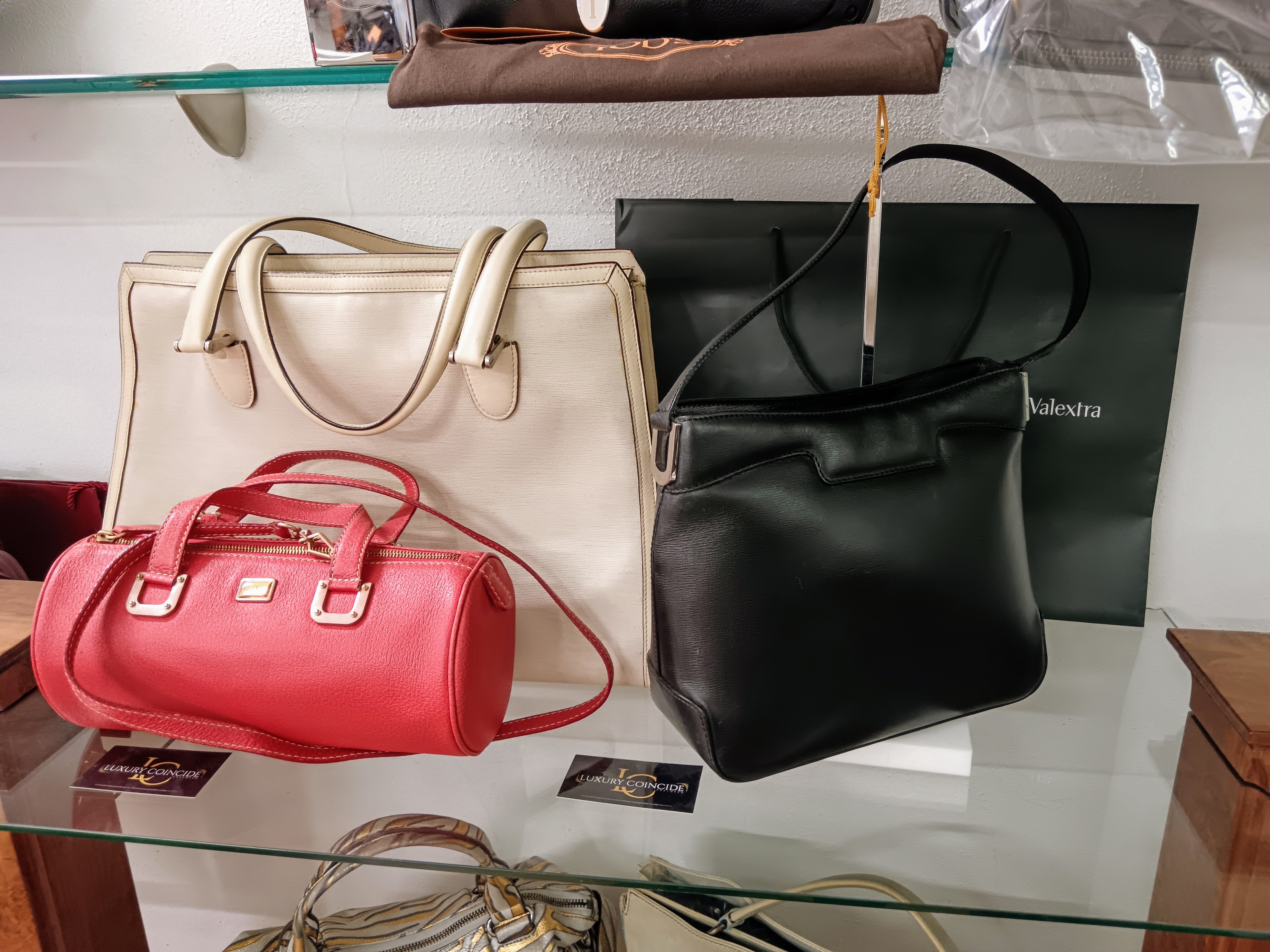Valextra – Borsa a spalla in pelle Millepunte nera