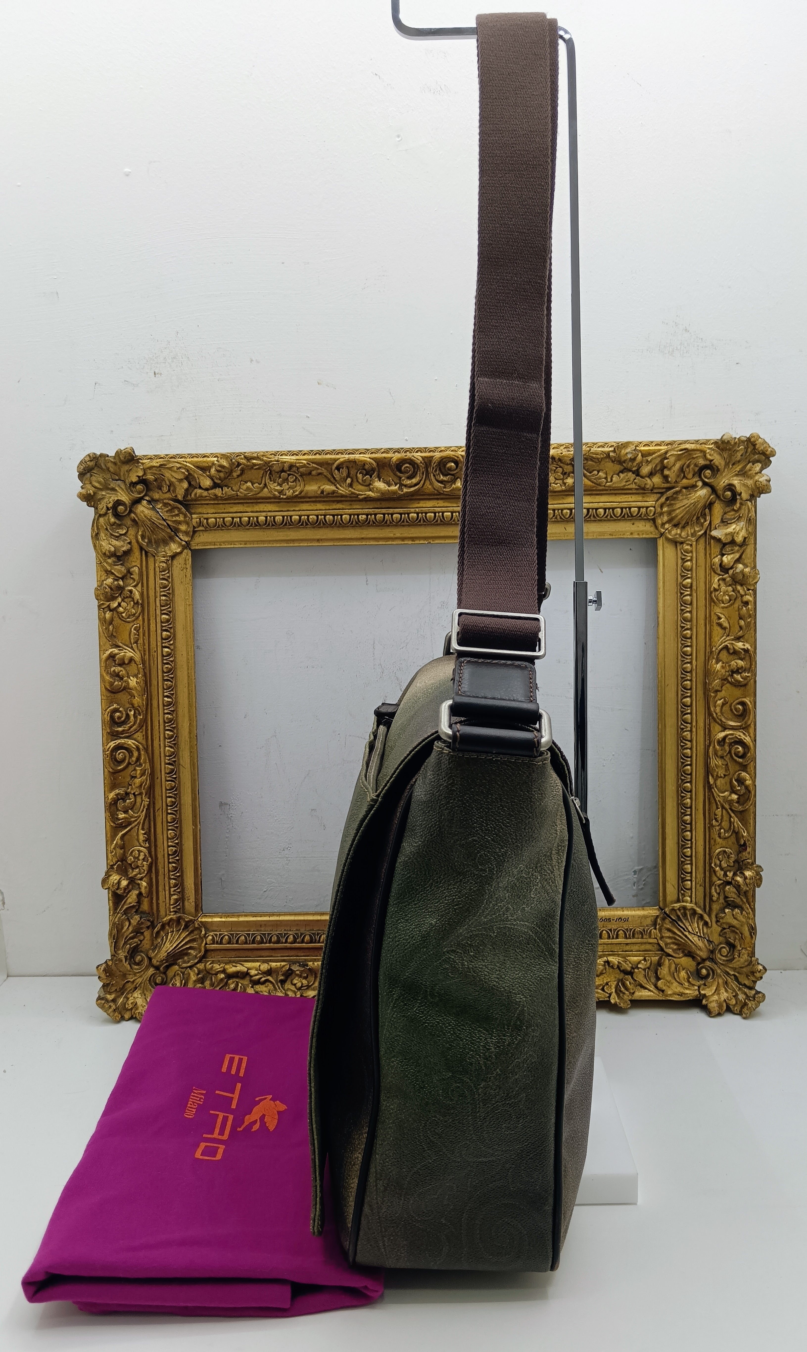 Etro - Cartella Messenger Postina a Tracolla in Paisley Jacquard Nuova
