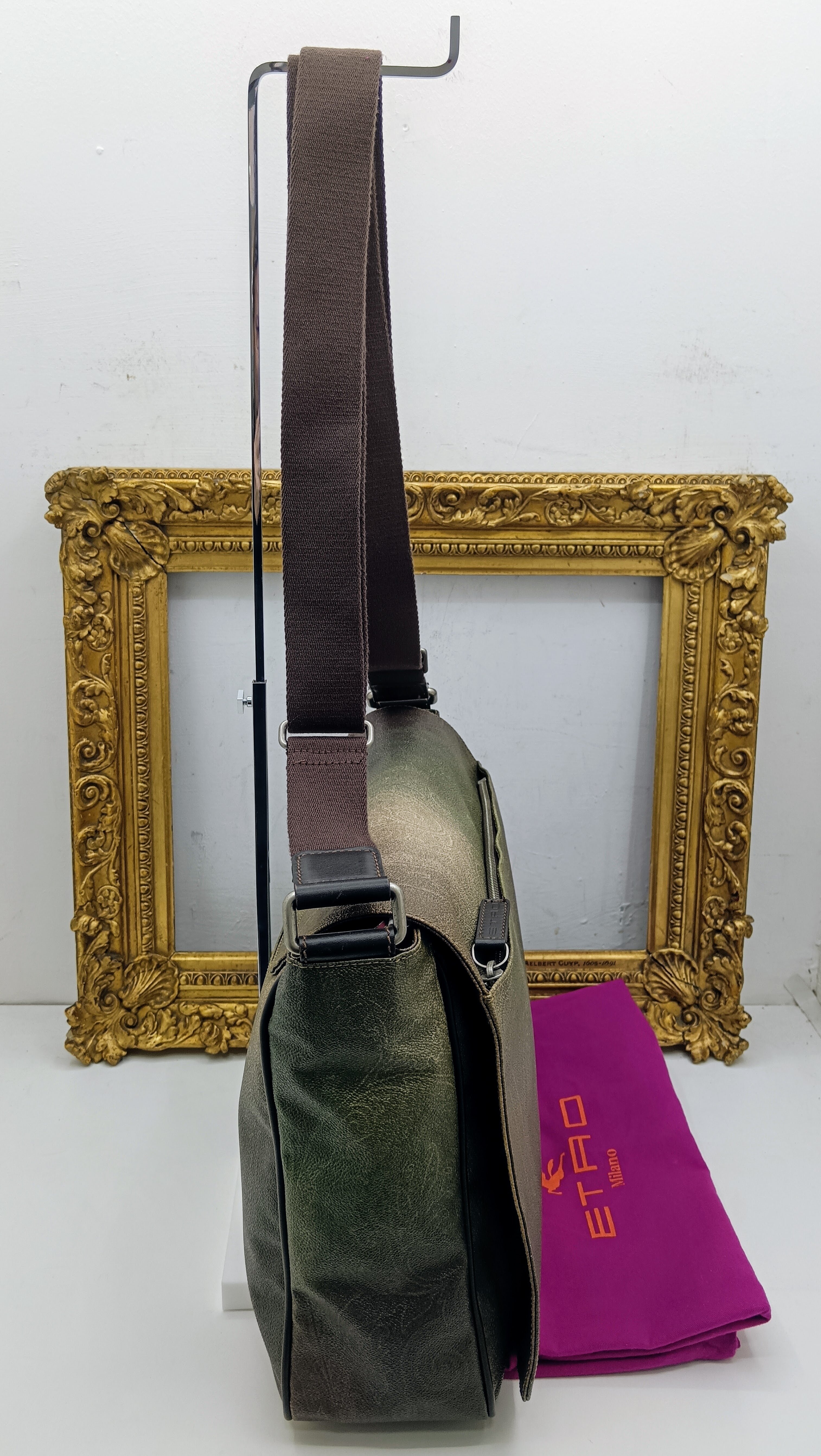 Etro - Cartella Messenger Postina a Tracolla in Paisley Jacquard Nuova