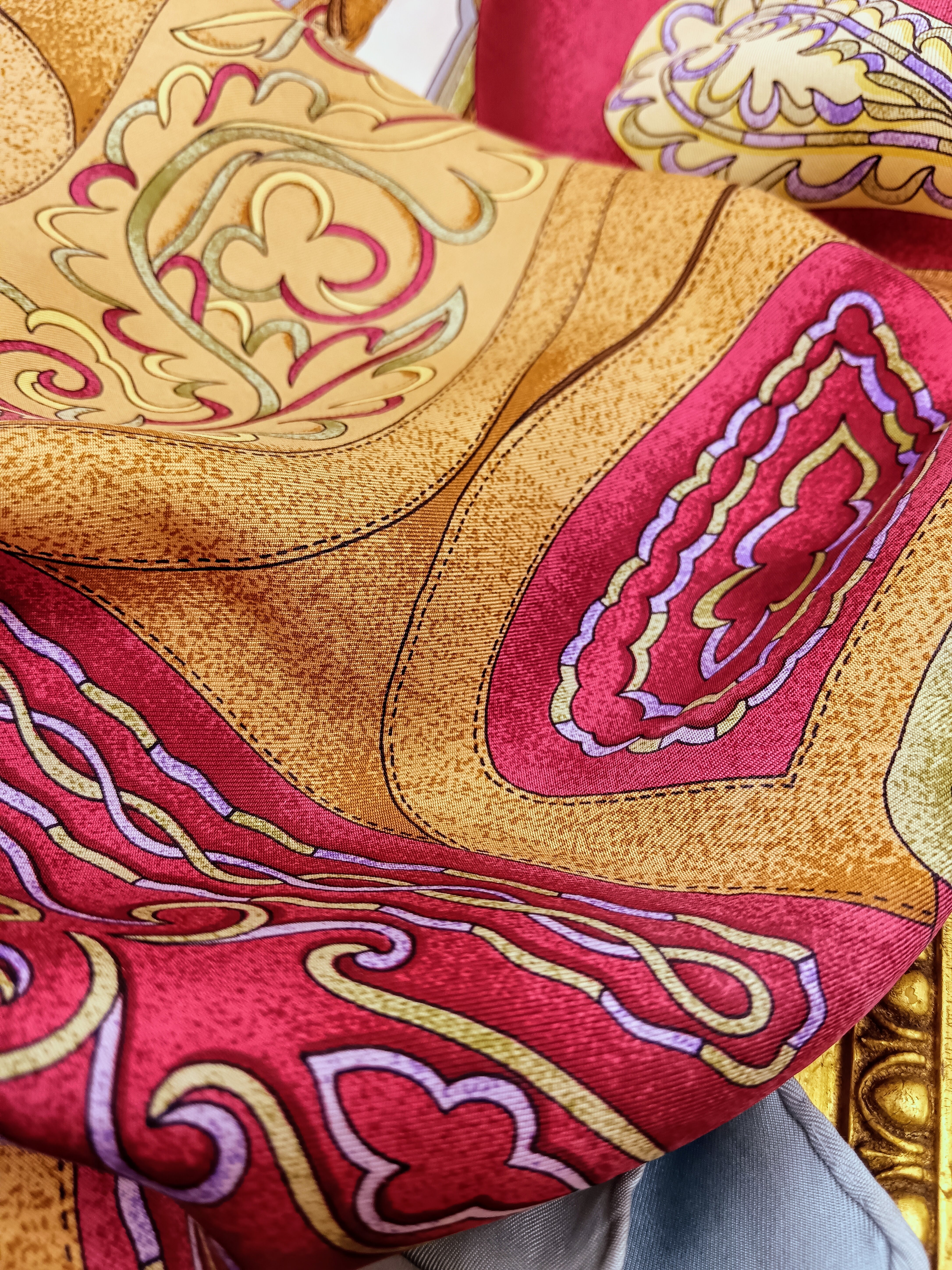 Hermès - Foulard Carré in Seta “Festival des Amazones” – Henri d’Origny 1992