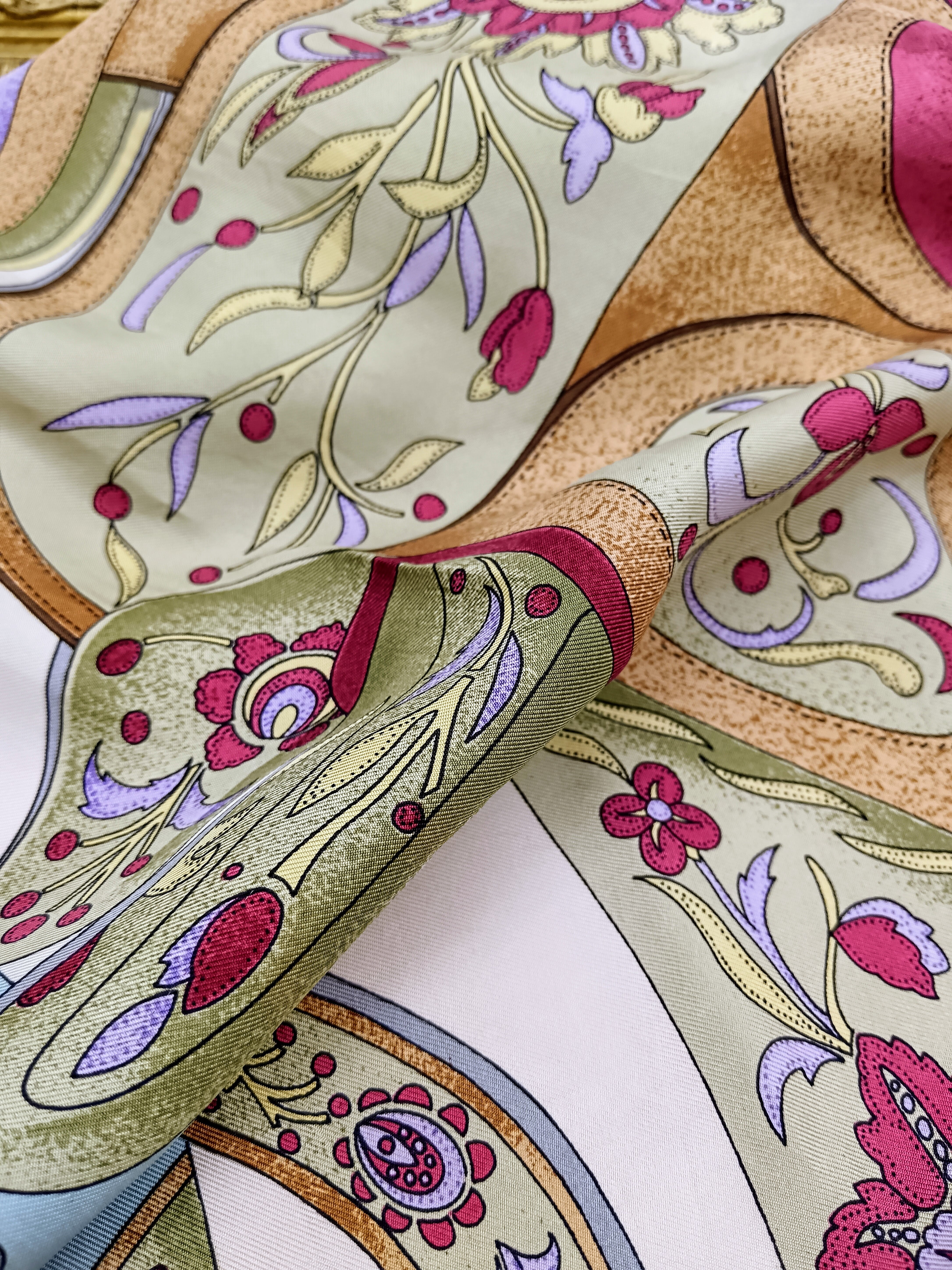 Hermès - Foulard Carré in Seta “Festival des Amazones” – Henri d’Origny 1992
