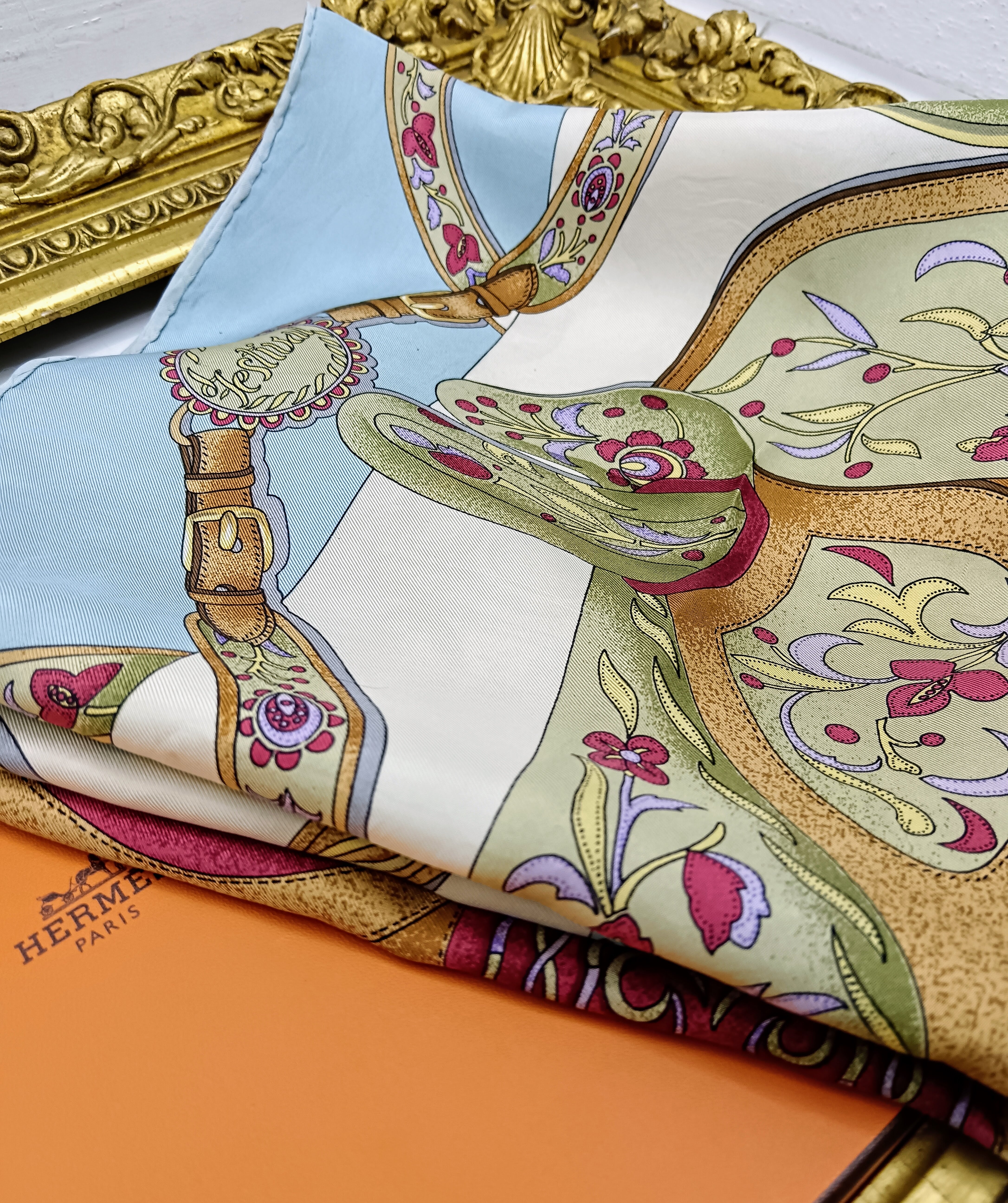 Hermès - Foulard Carré in Seta “Festival des Amazones” – Henri d’Origny 1992
