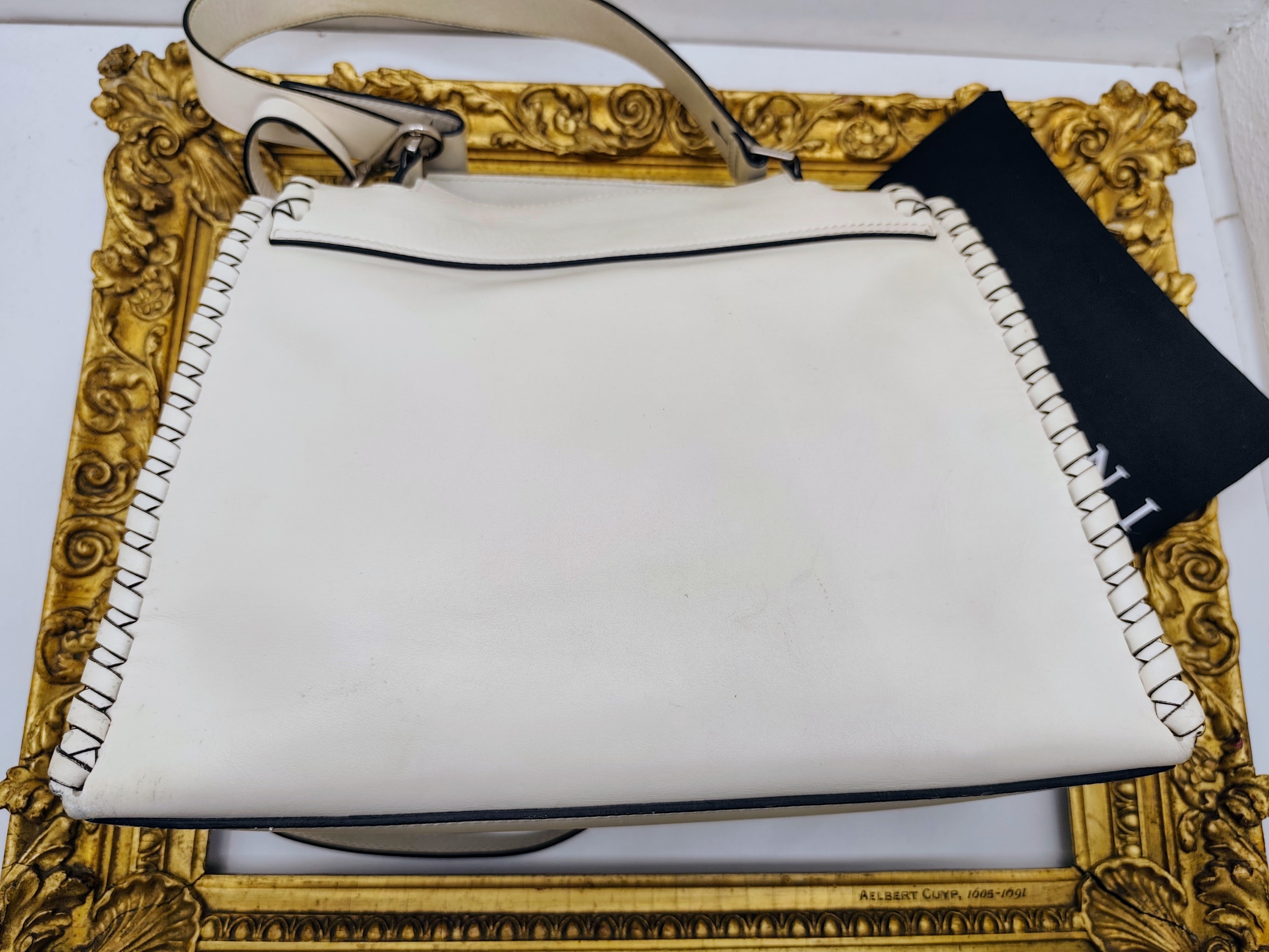 Orciani – Sveva Liberty Mesh Media Pelle Bianco Latte