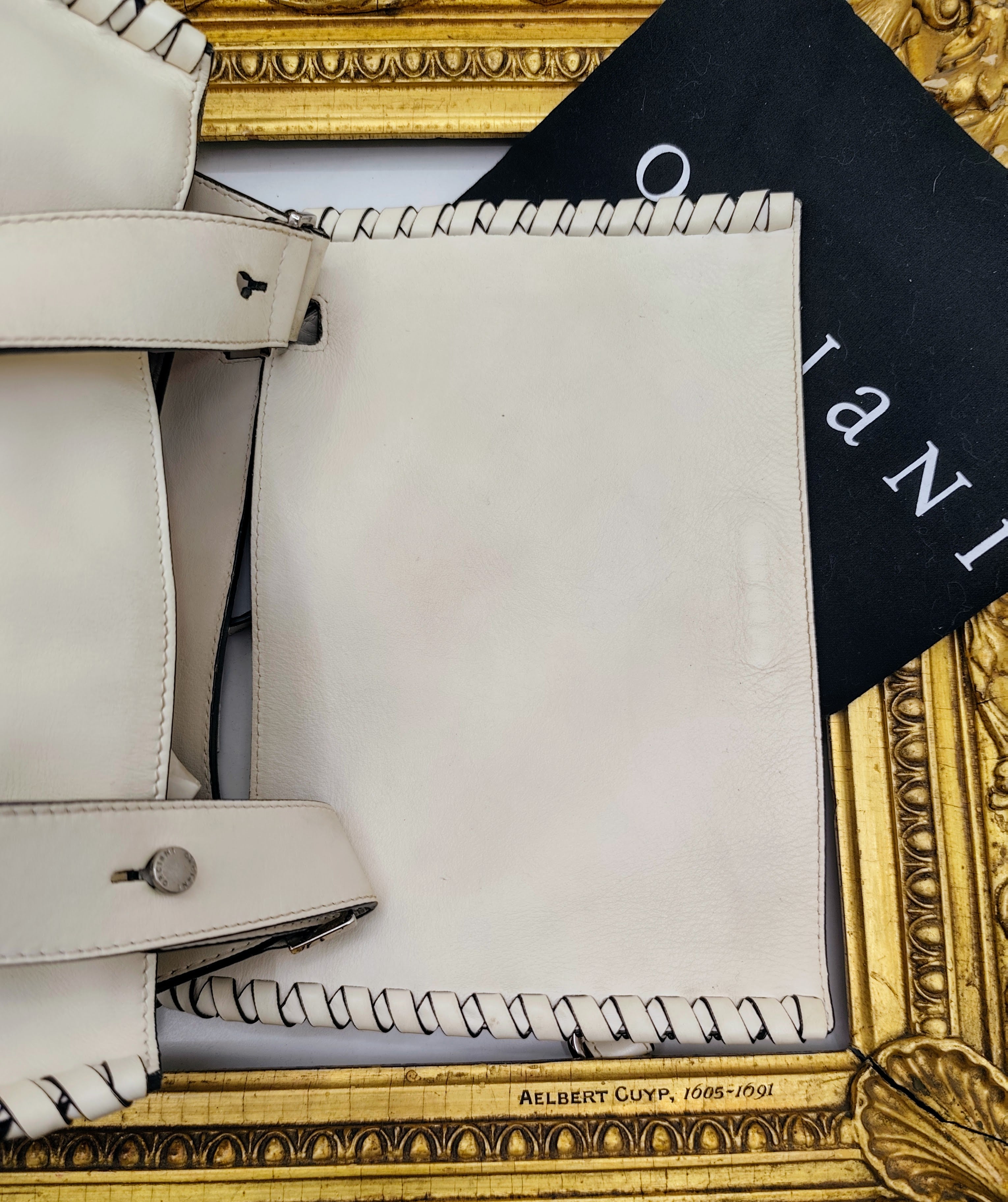 Orciani – Sveva Liberty Mesh Media Pelle Bianco Latte