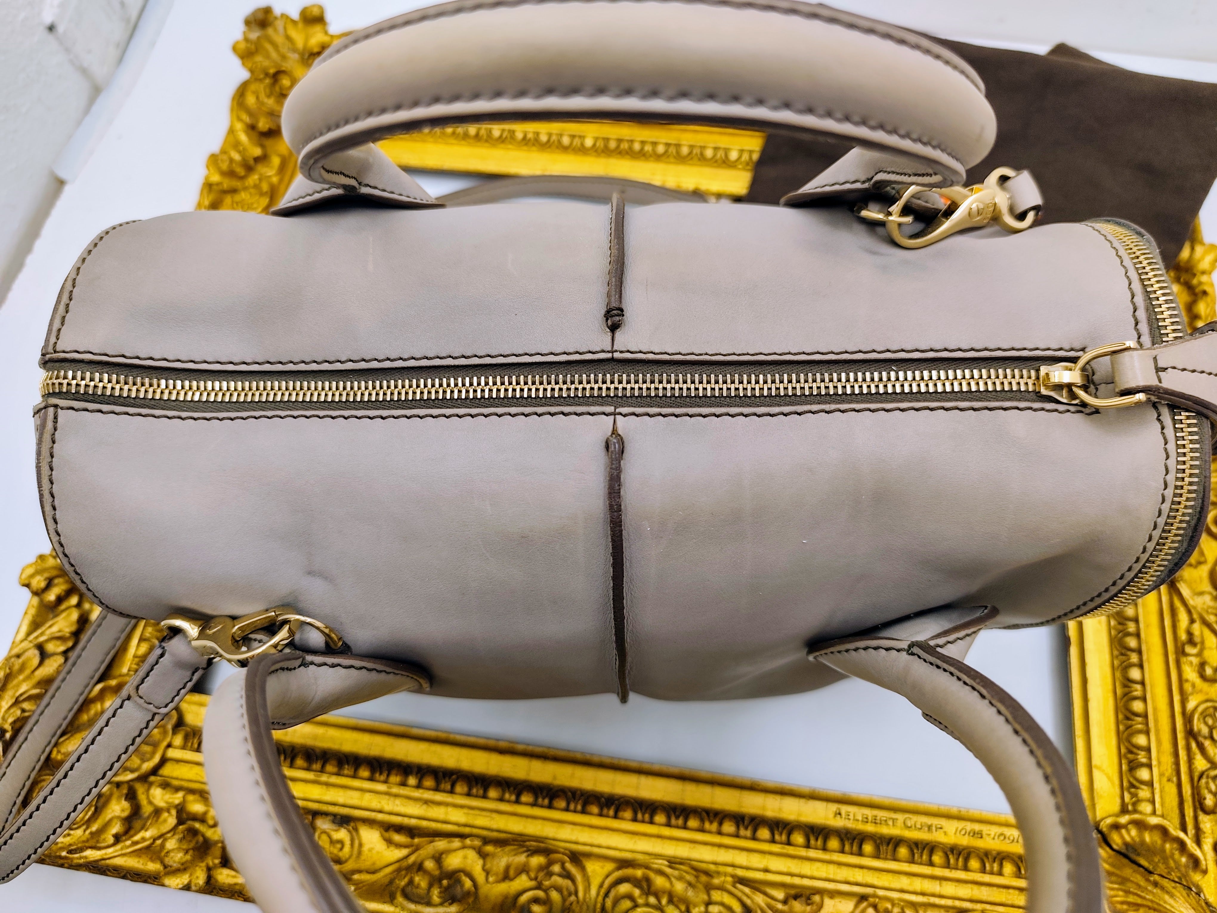 Tod's – Bauletto "D-Styling" pelle grigio perla con tracolla