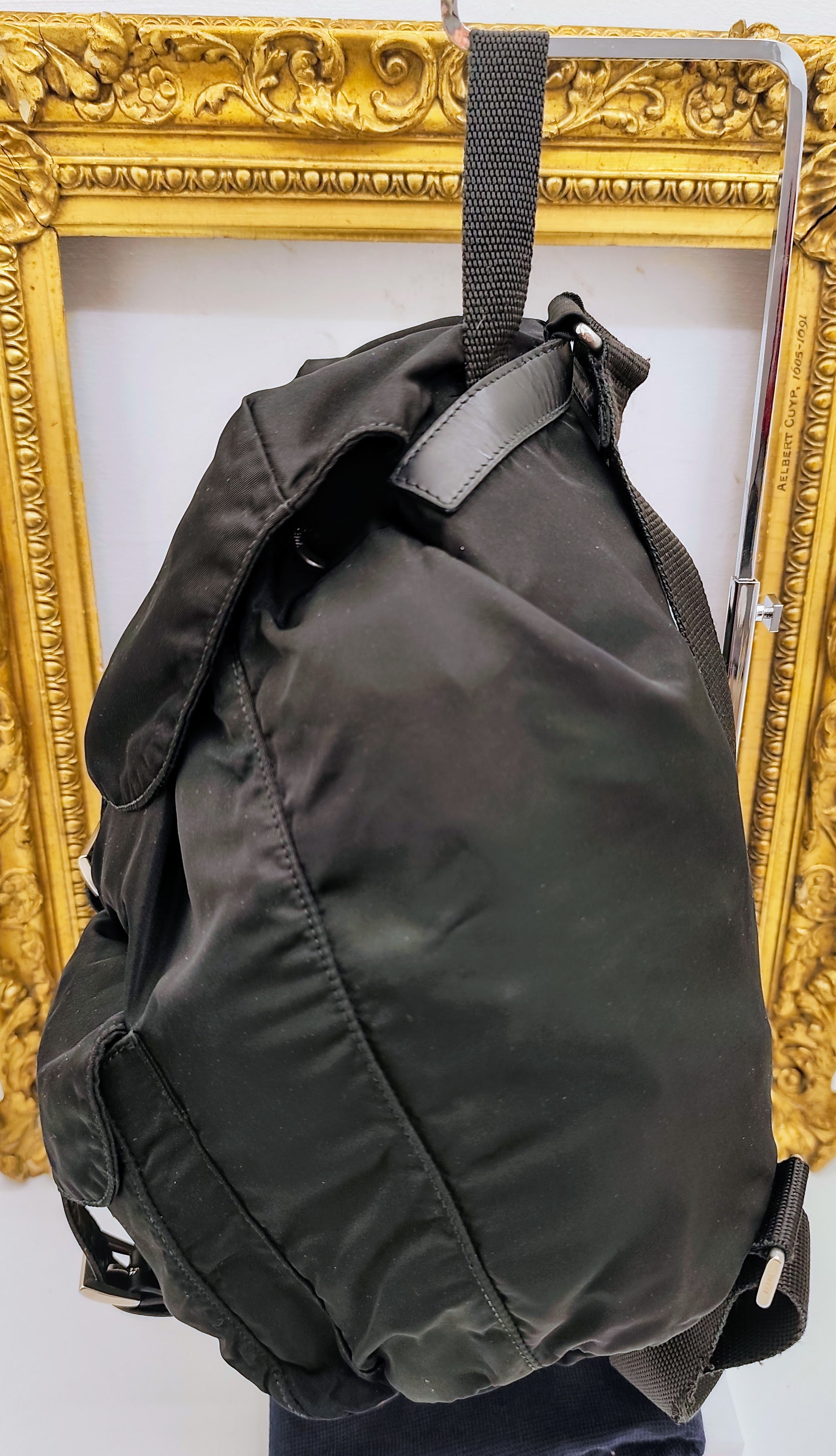 Prada – Zaino In Nylon Nero Vintage